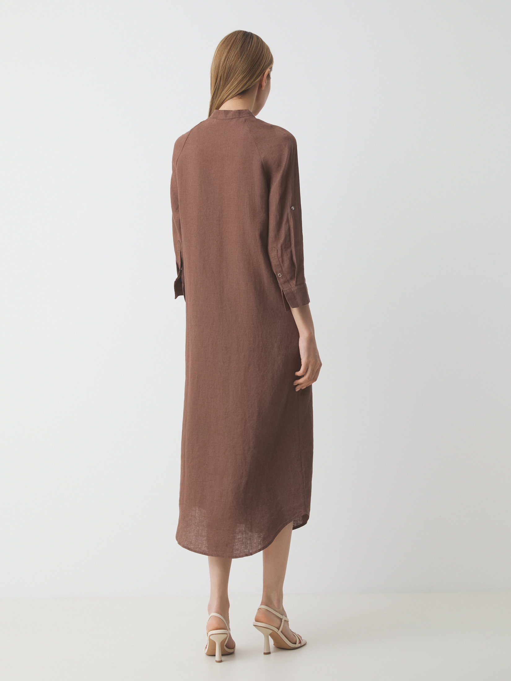 Женское платье-рубашка MAISON DAVID 3611565, темно-коричневый