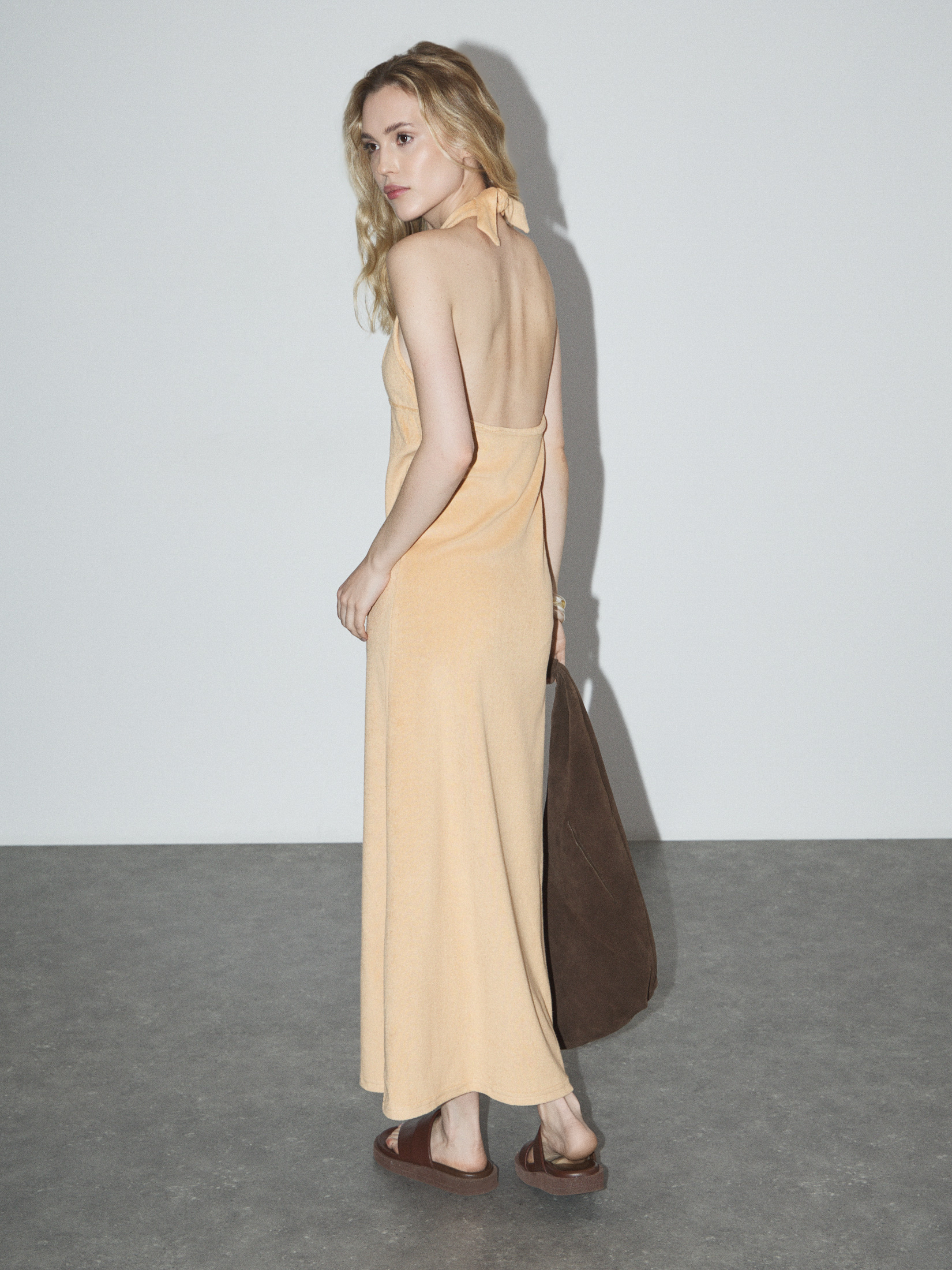 Женское платье MAISON DAVID 4502697, темно-бежевый