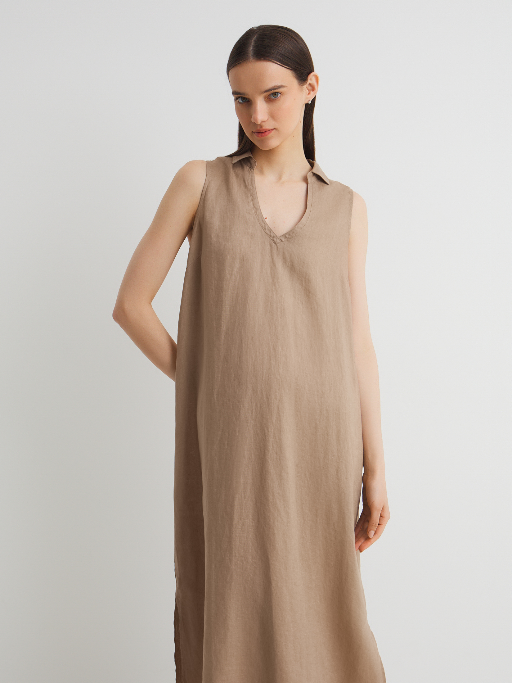 Женское платье MAISON DAVID 3210890, темно-бежевый