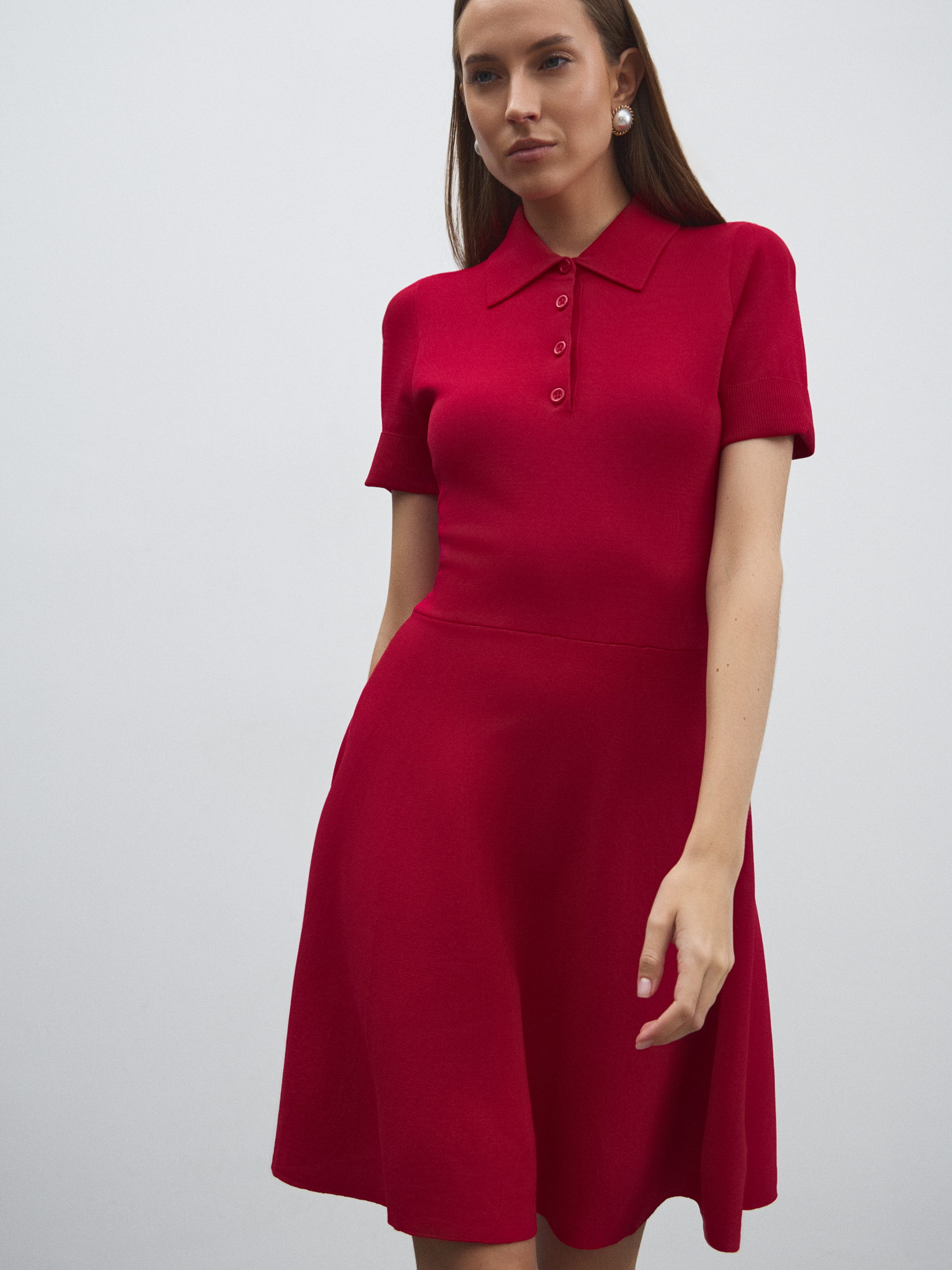 Женское платье MAISON DAVID 4602226, рубиновый