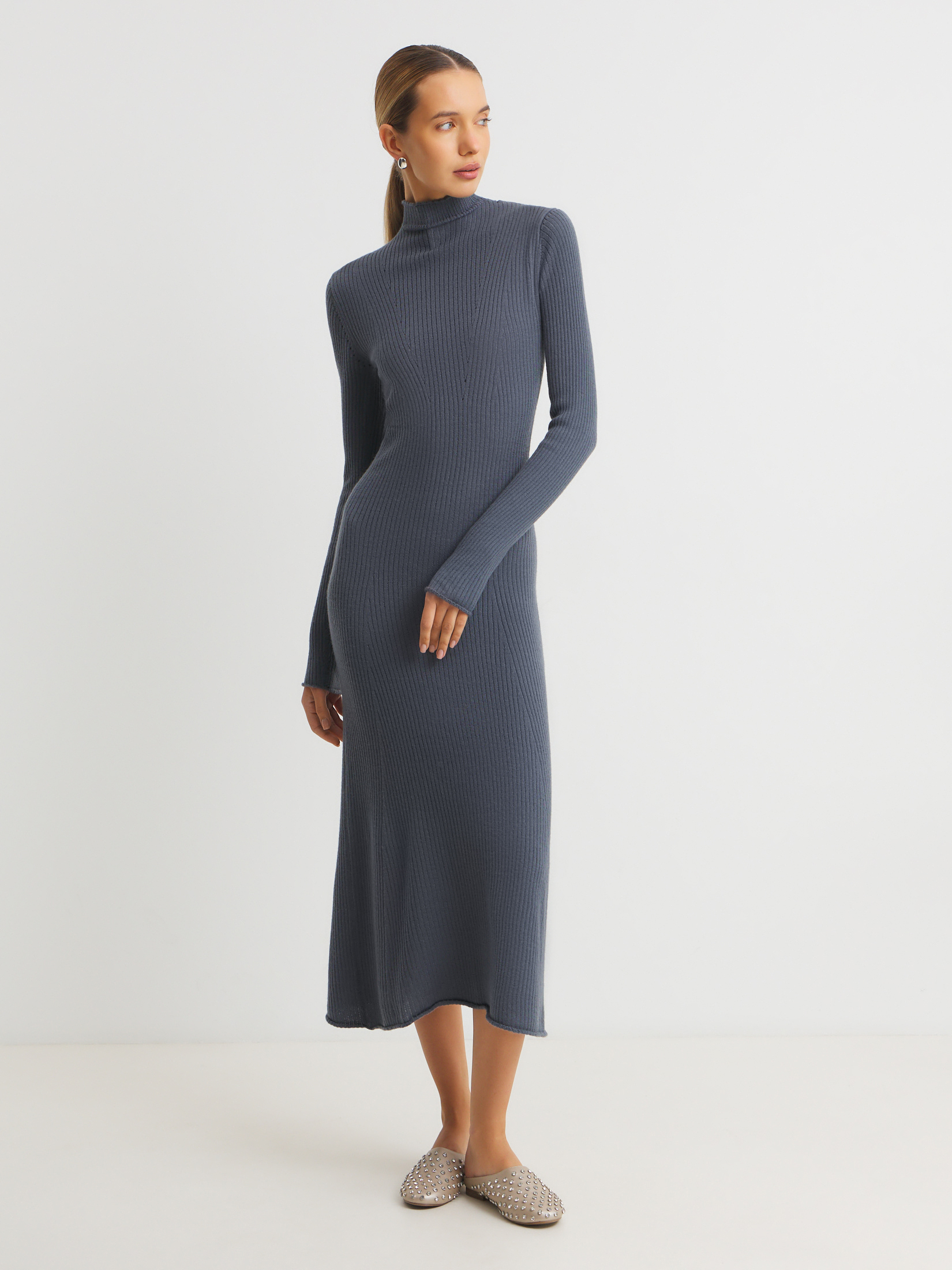 Женское платье MAISON DAVID 4536293, сине-серый