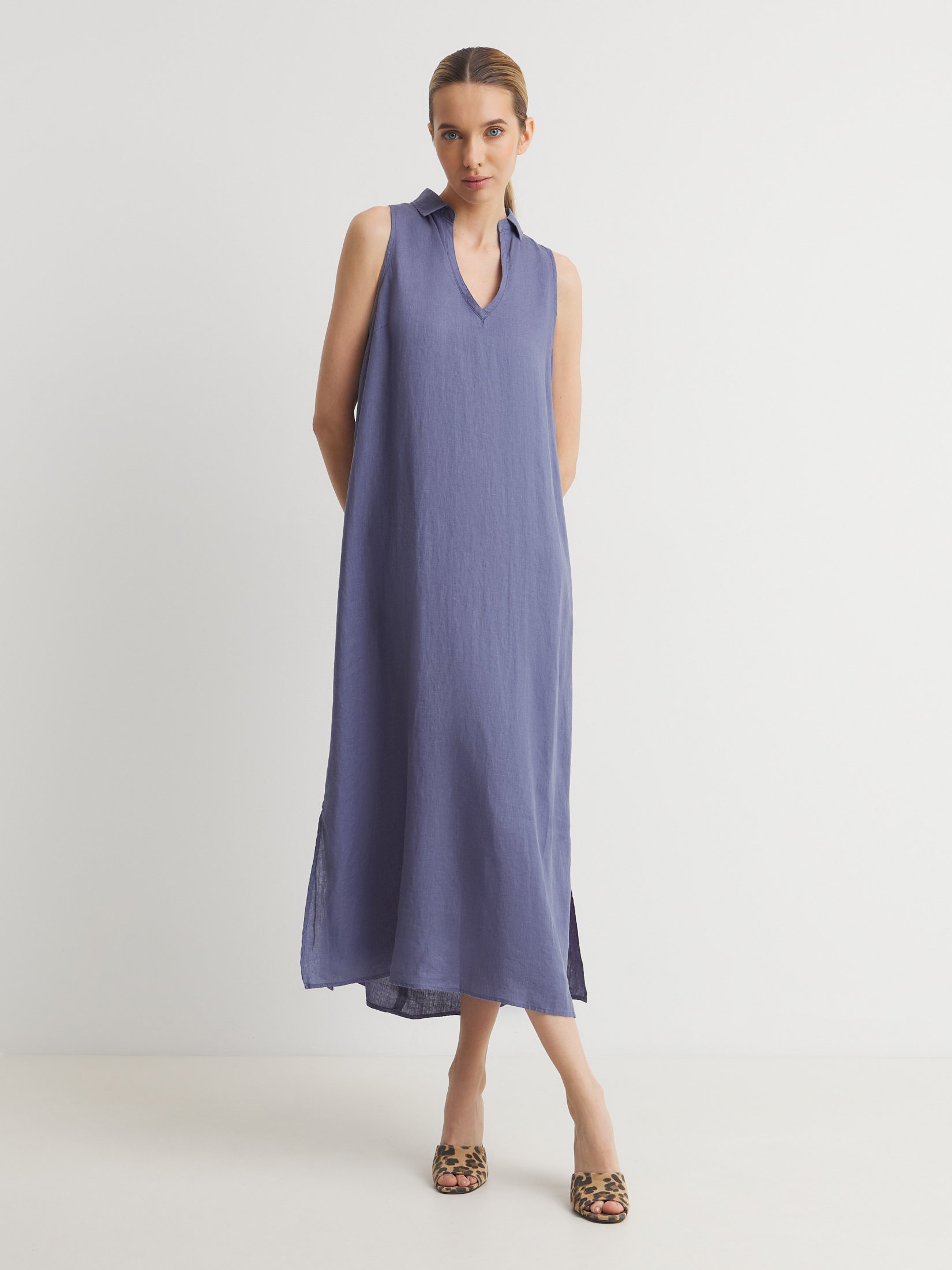 Женское платье MAISON DAVID 3033672, серо-фиолетовый