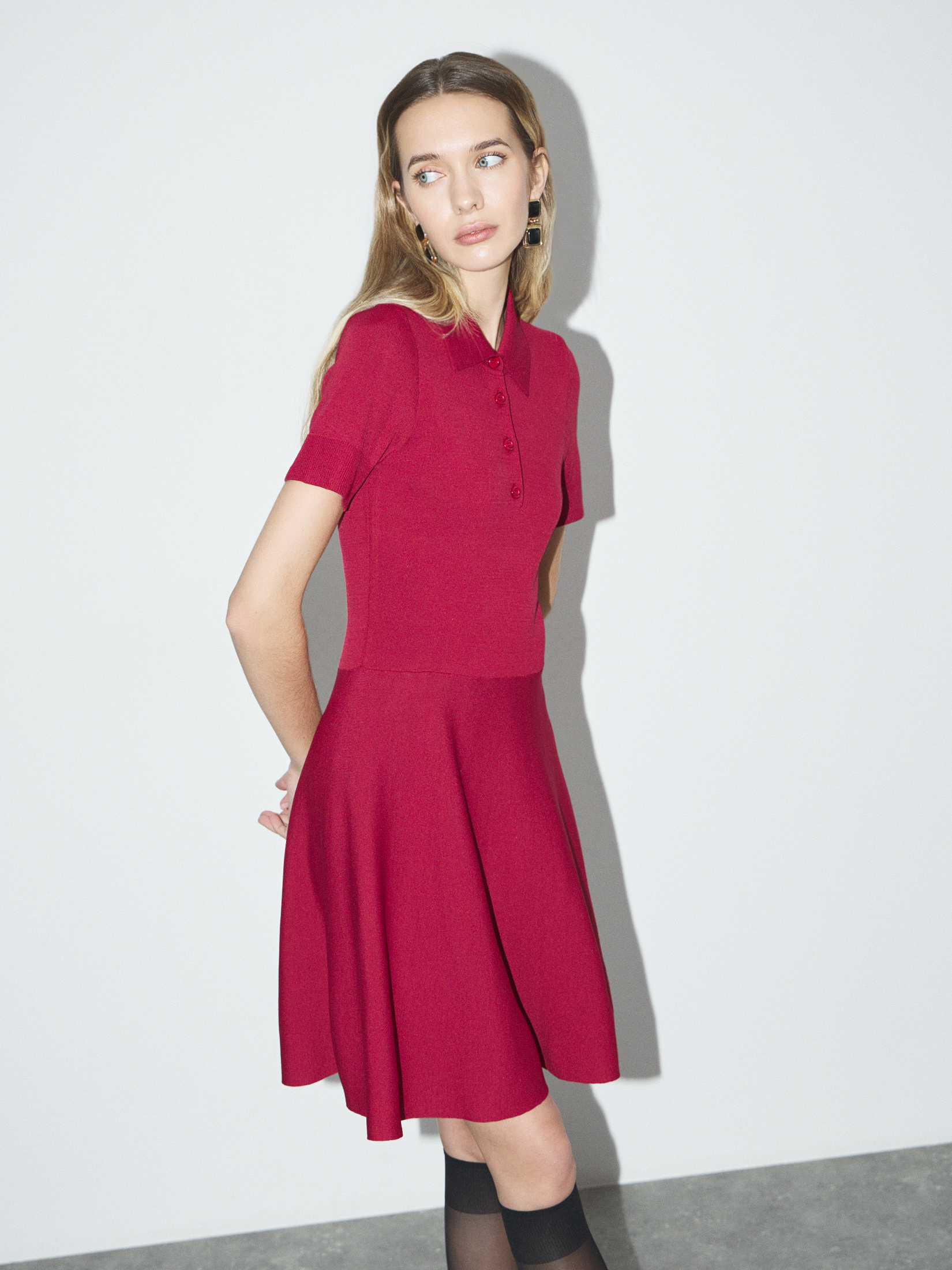 Женское платье MAISON DAVID 4602236, вишневый