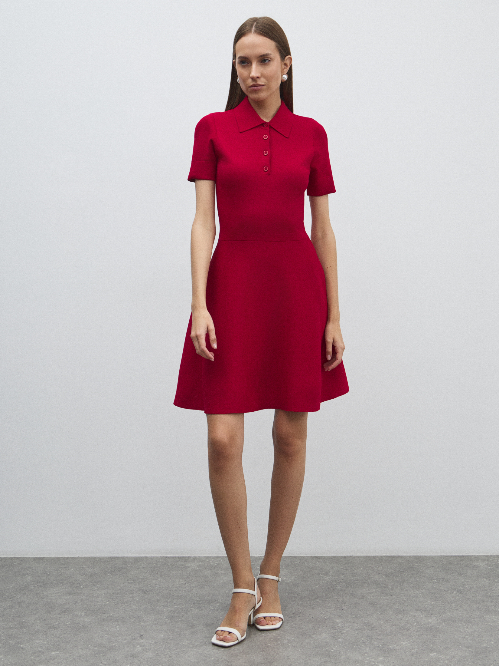 Женское платье MAISON DAVID 4602226, рубиновый