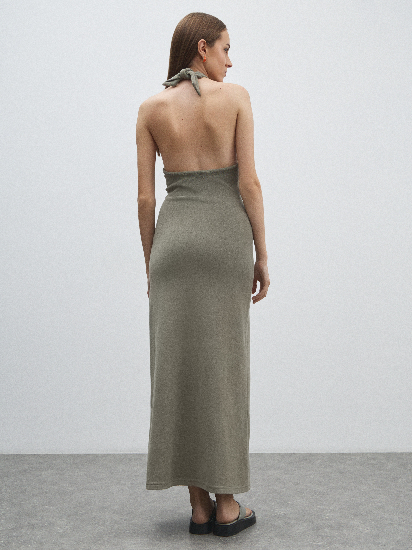 Женское платье MAISON DAVID 4502672, серо-зеленый