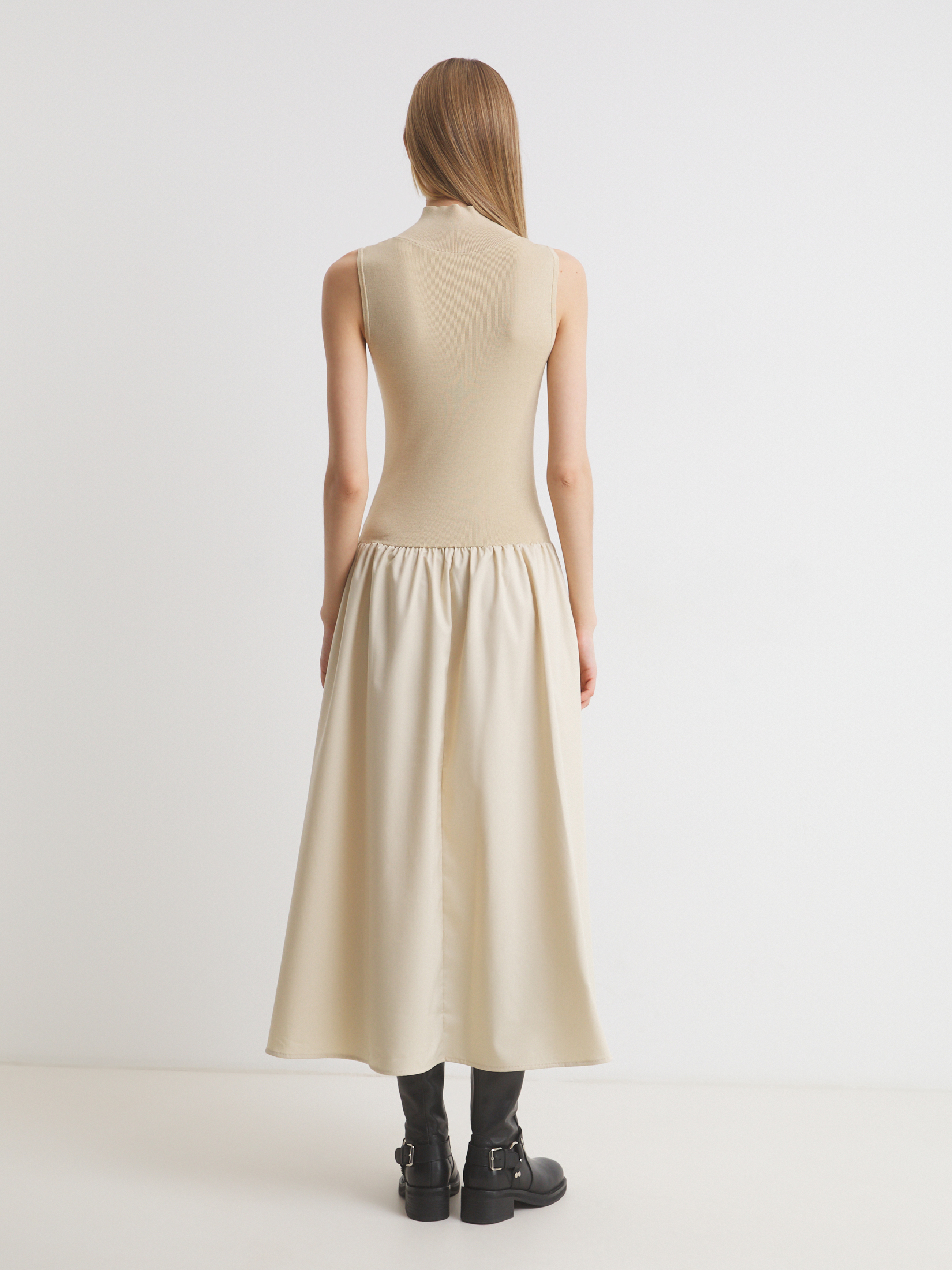 Женское платье MAISON DAVID 4521327, зеленовато-бежевый