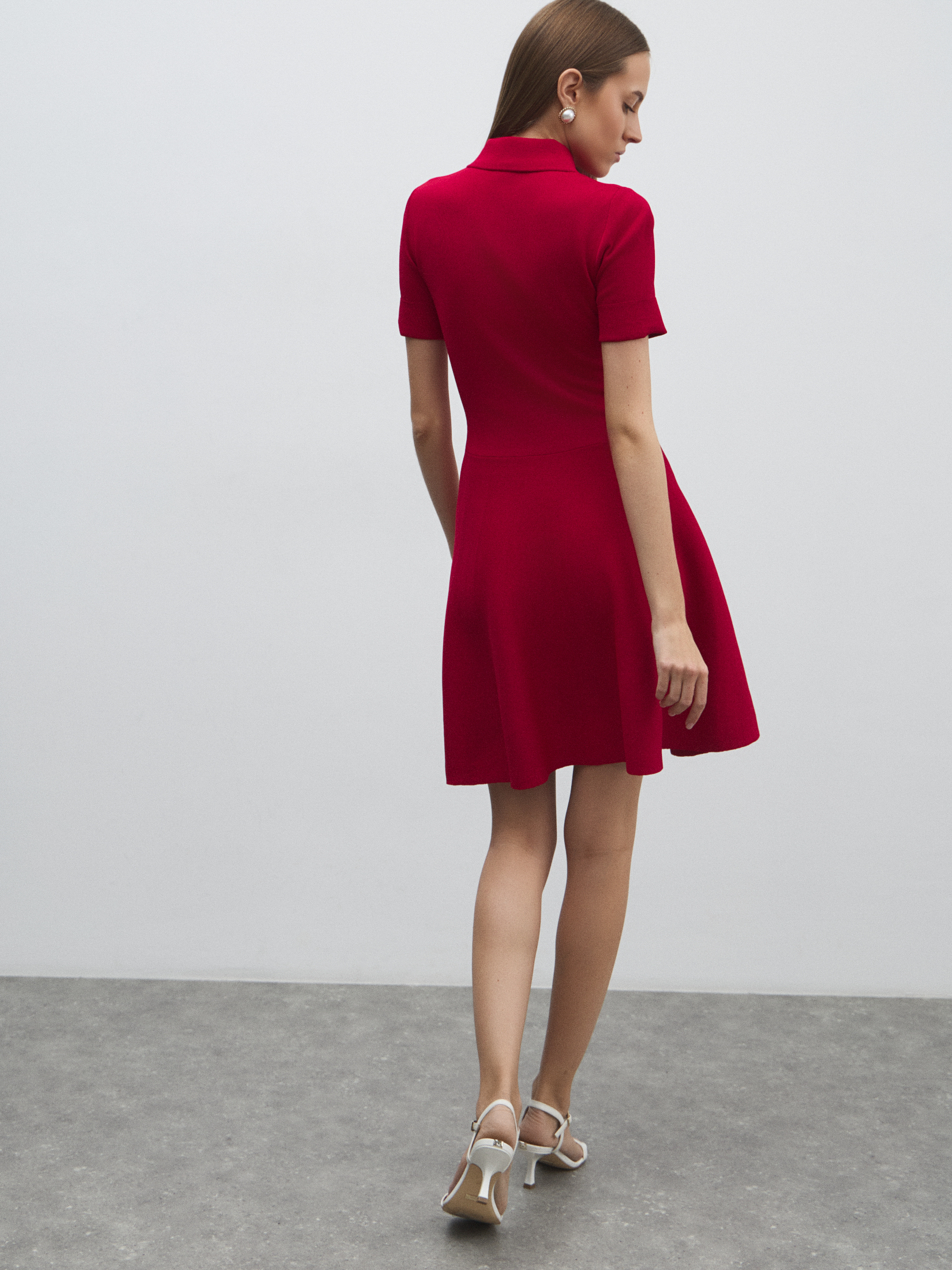 Женское платье MAISON DAVID 4602226, рубиновый