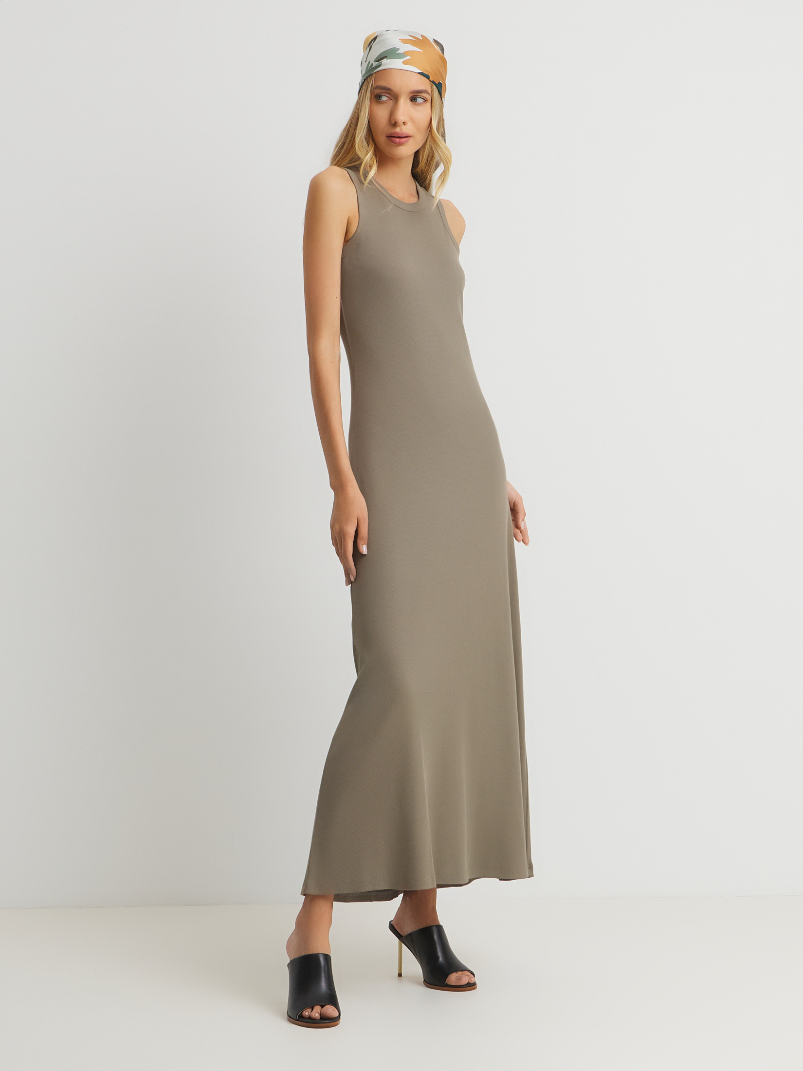 Женское платье MAISON DAVID 4525501, серо-зеленый