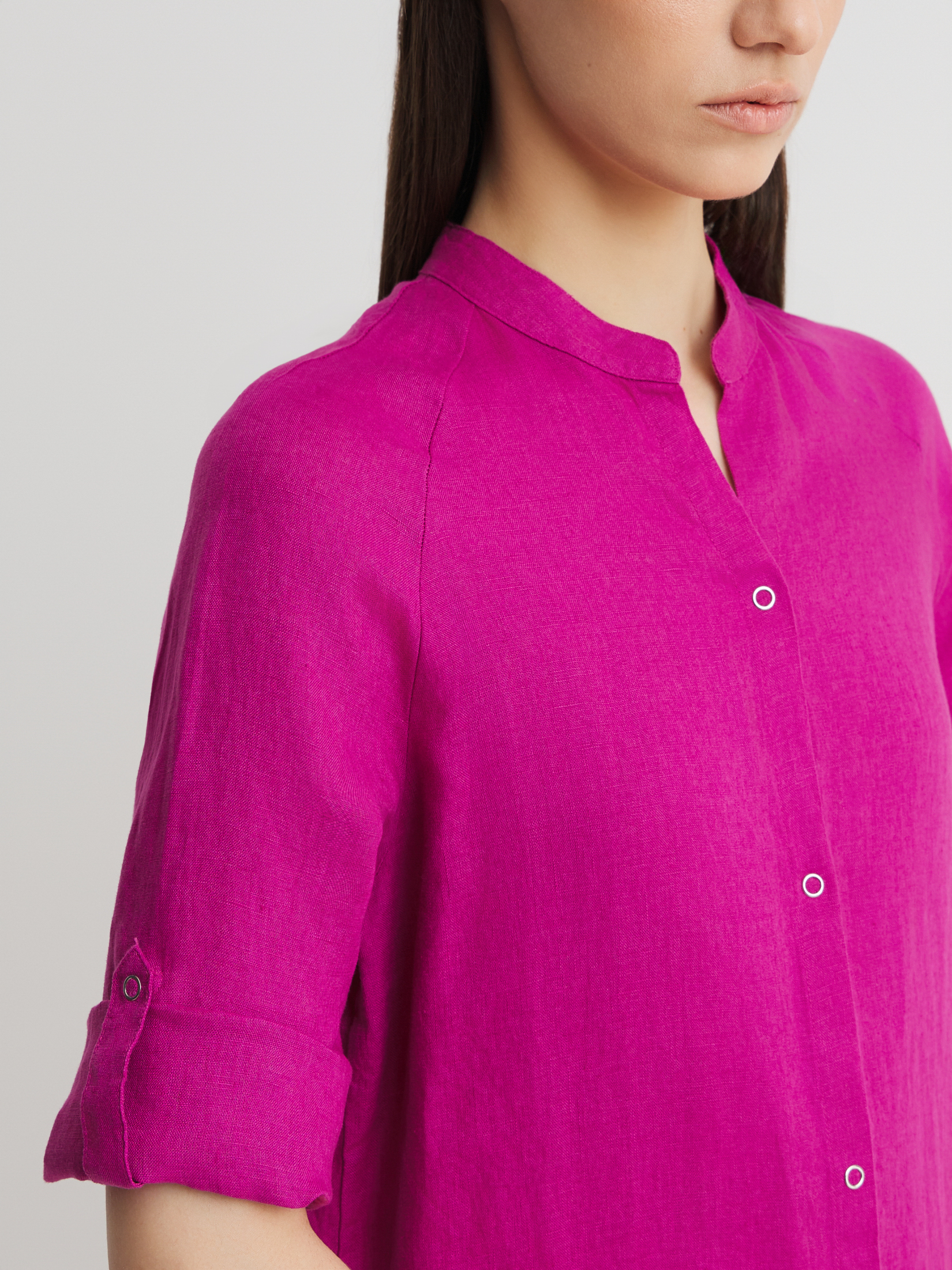 Женское платье-рубашка MAISON DAVID 3611540, темная фуксия