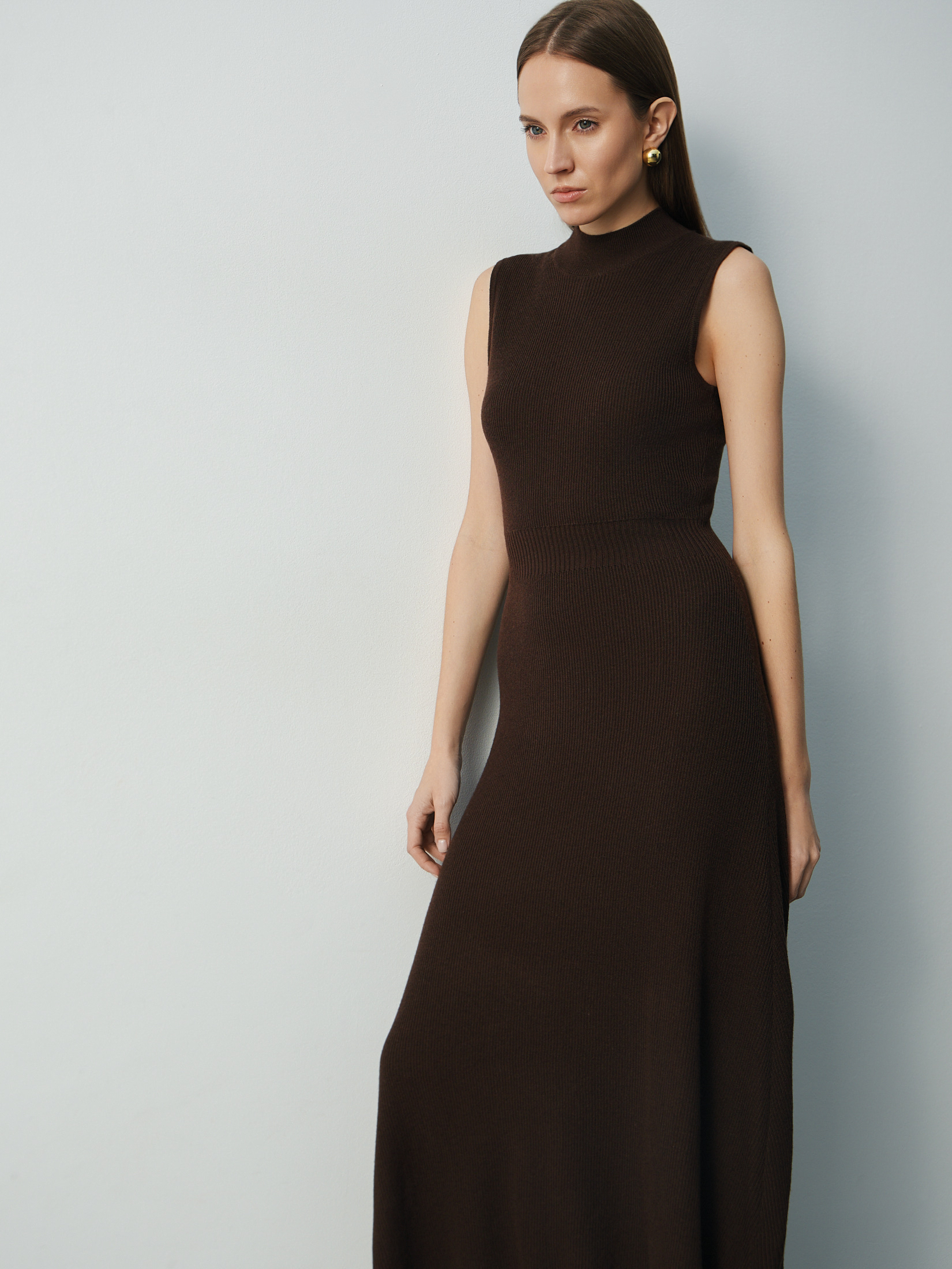 Женское платье MAISON DAVID 4683078, шоколадный