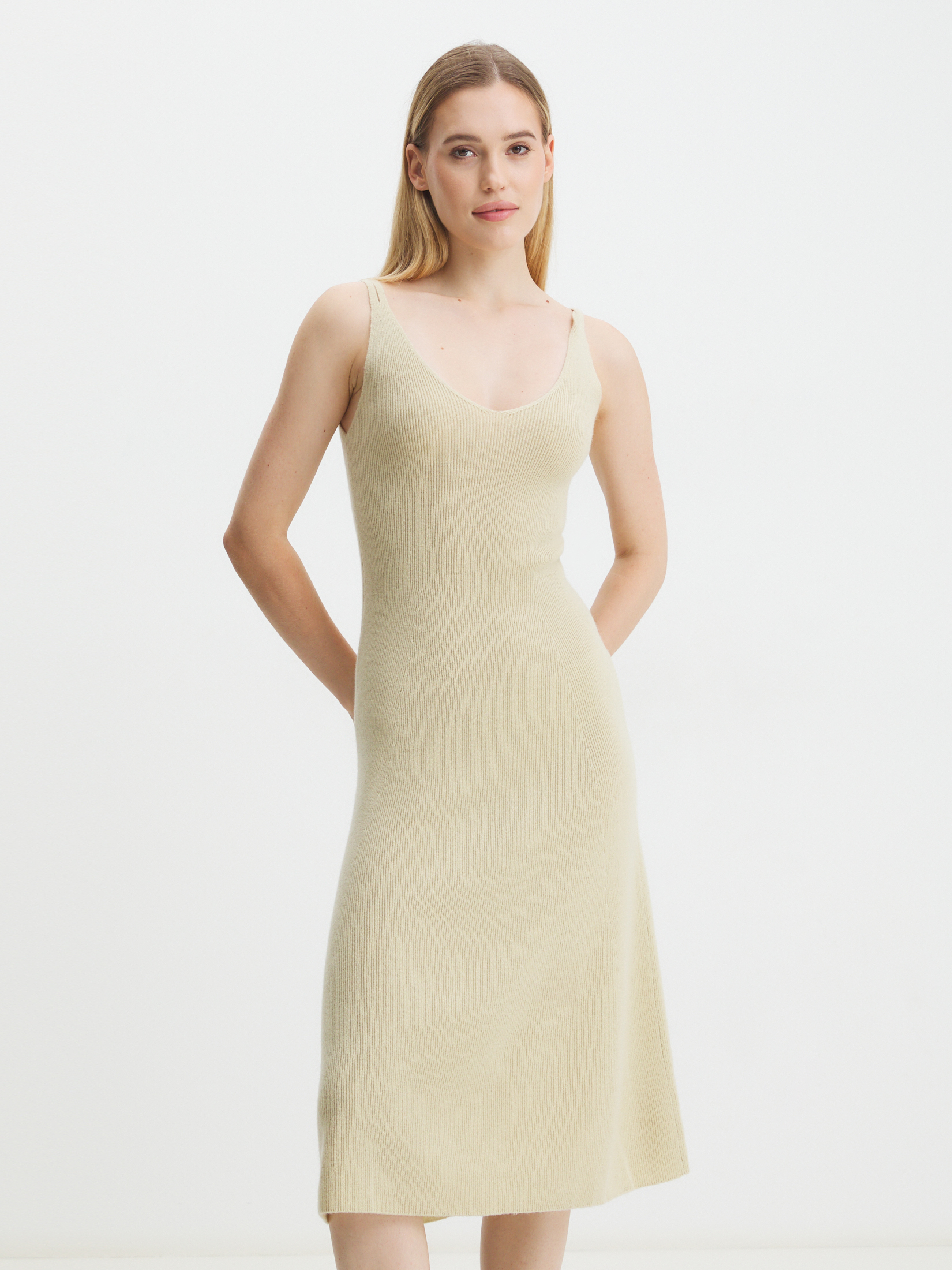 Женское платье MAISON DAVID 3350768, бежевый