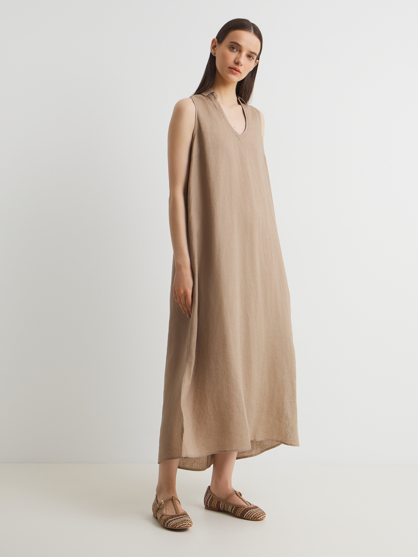 Женское платье MAISON DAVID 3210890, темно-бежевый