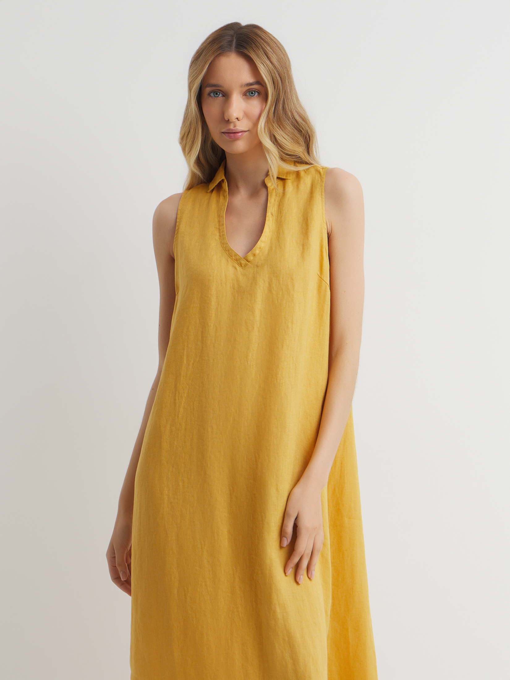 Женское платье MAISON DAVID 3210883, темно-желтый