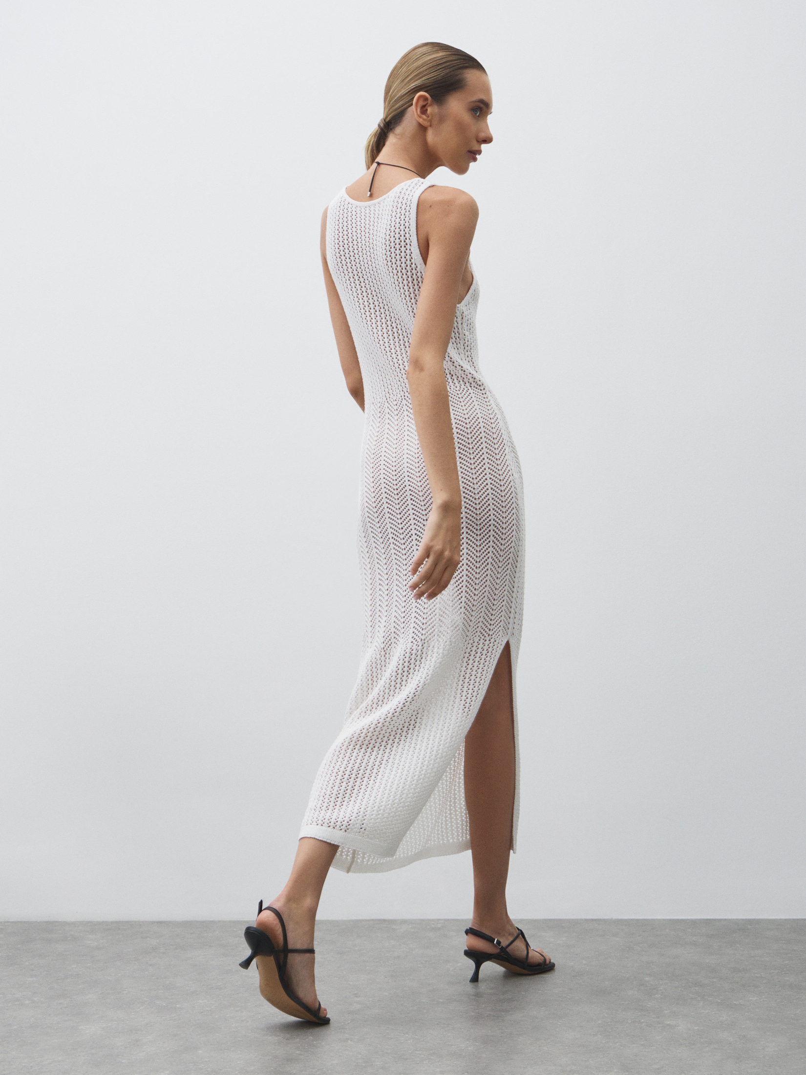 Женское платье кроше MAISON DAVID 4602160, белый