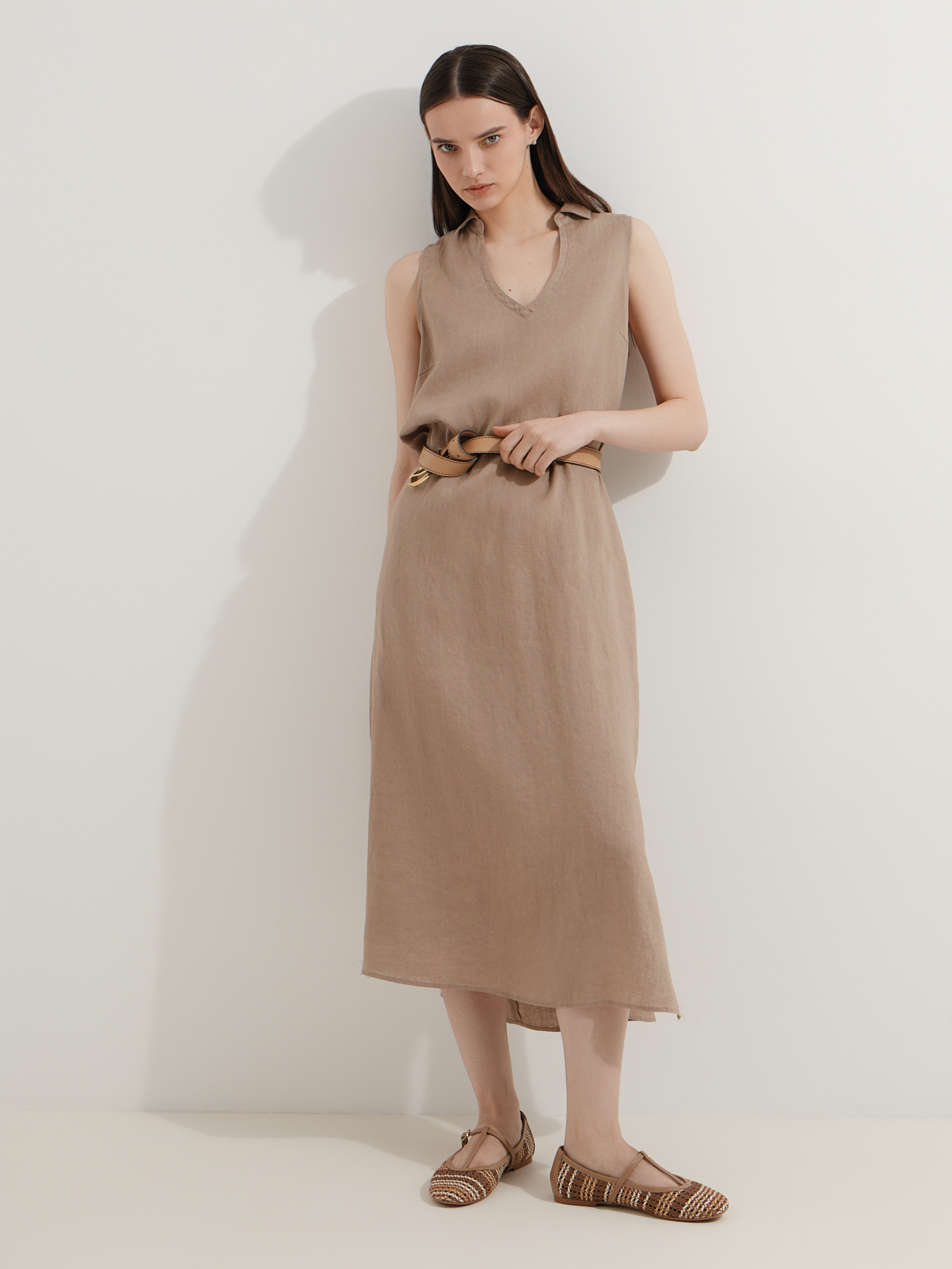 Женское платье MAISON DAVID 3210890, темно-бежевый