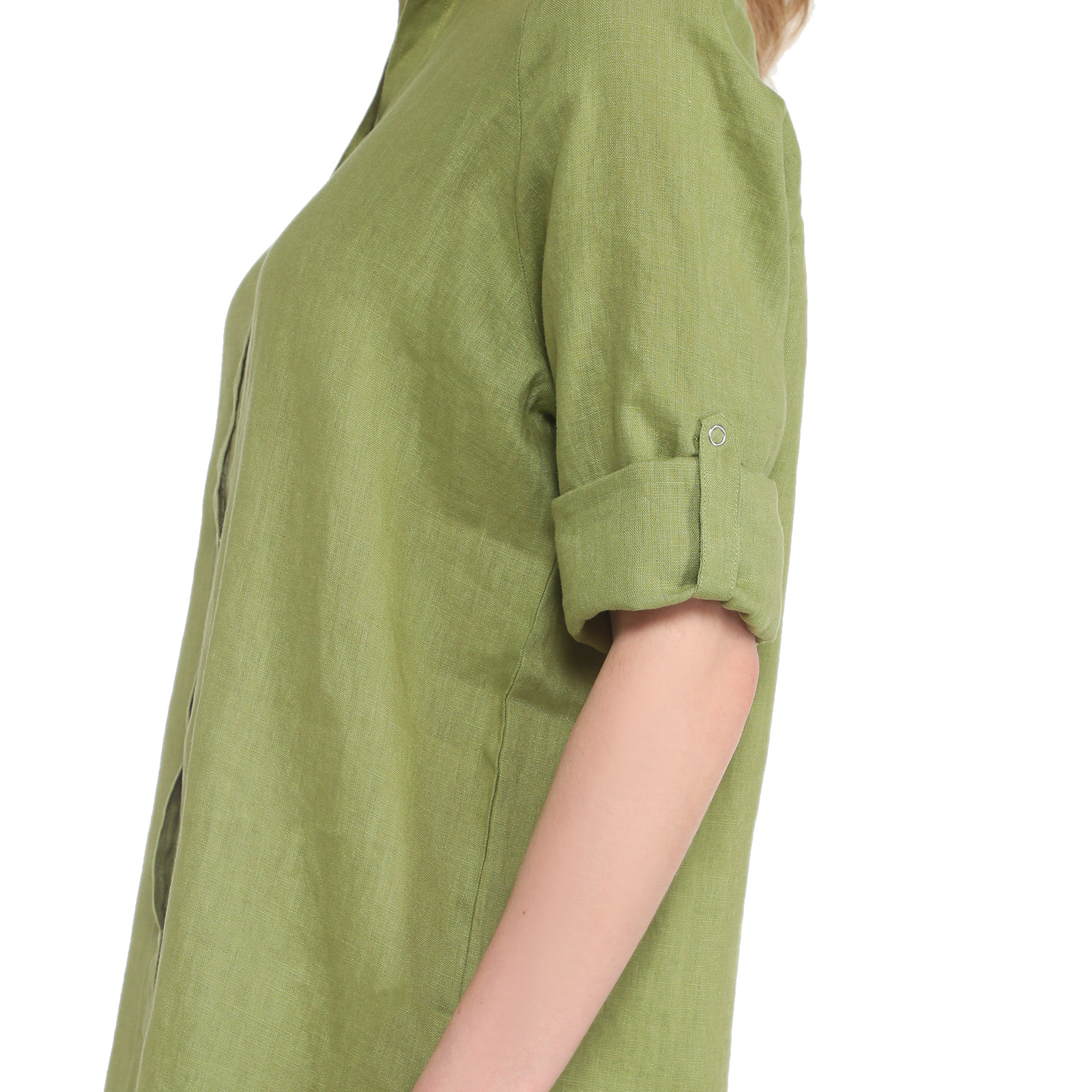 Женское платье-рубашка MAISON DAVID 3611547, салатовый