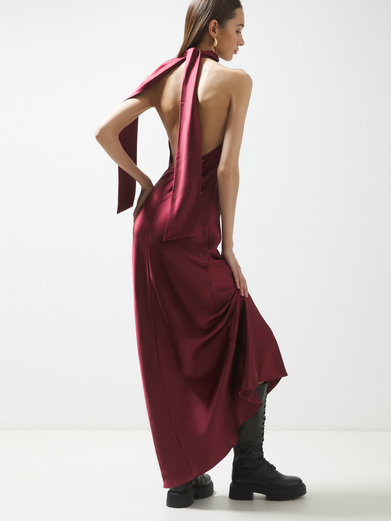 Женское вечернее платье MAISON DAVID 4344514, вишневый