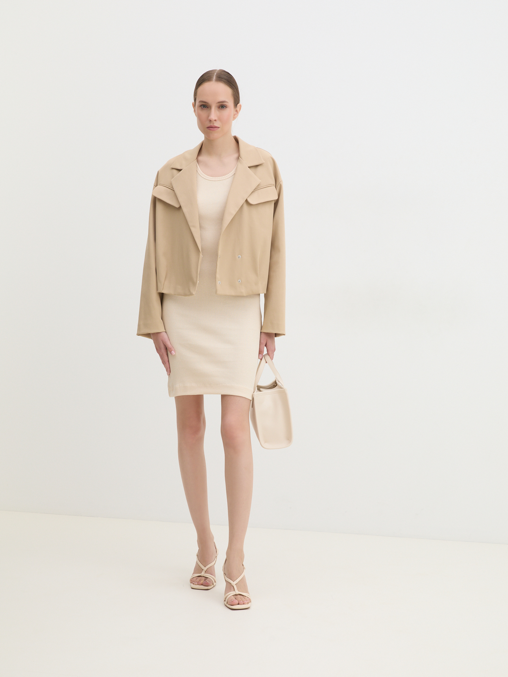 Женское платье MAISON DAVID 4213052, светло-бежевый