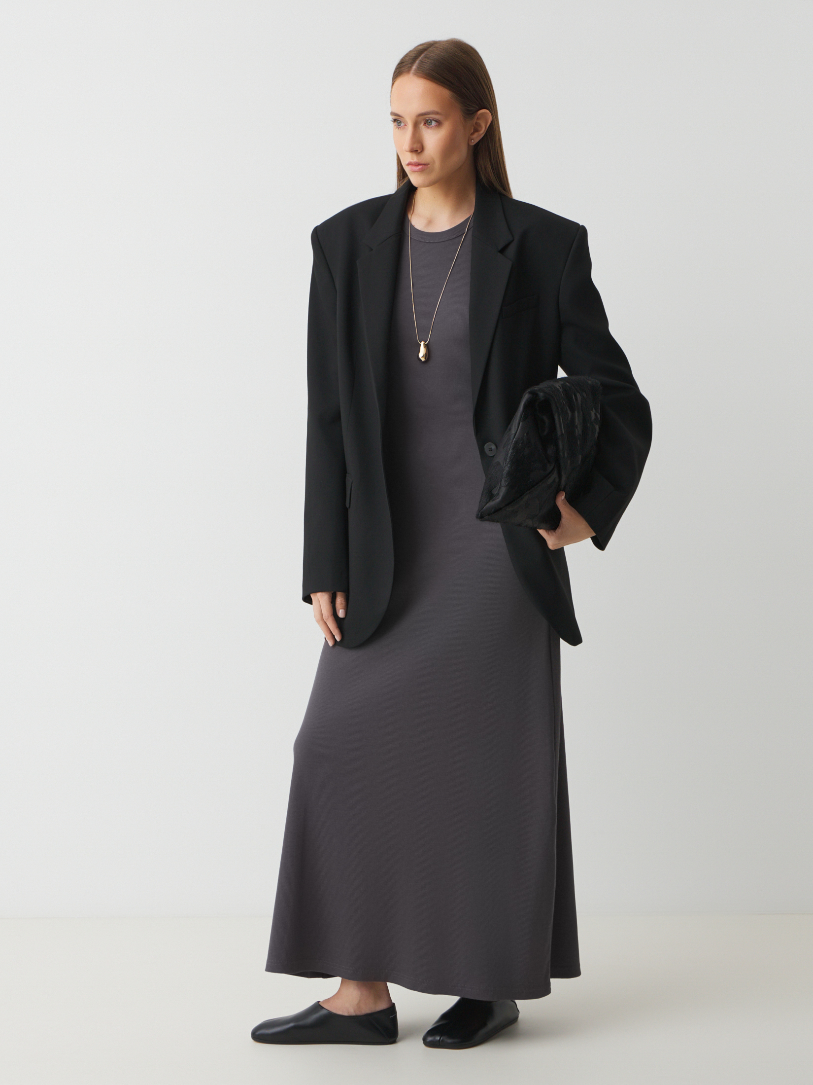 Женское платье MAISON DAVID 4525545, темно-серый