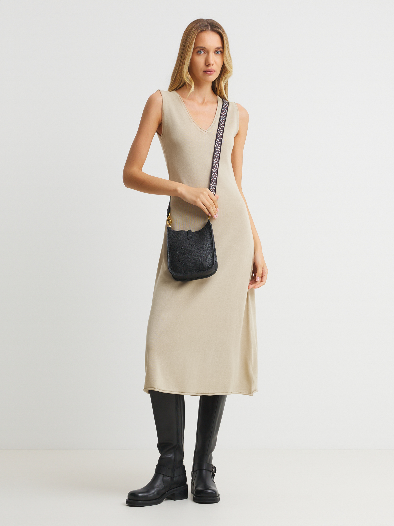 Женское платье MAISON DAVID 4496127, серо-бежевый