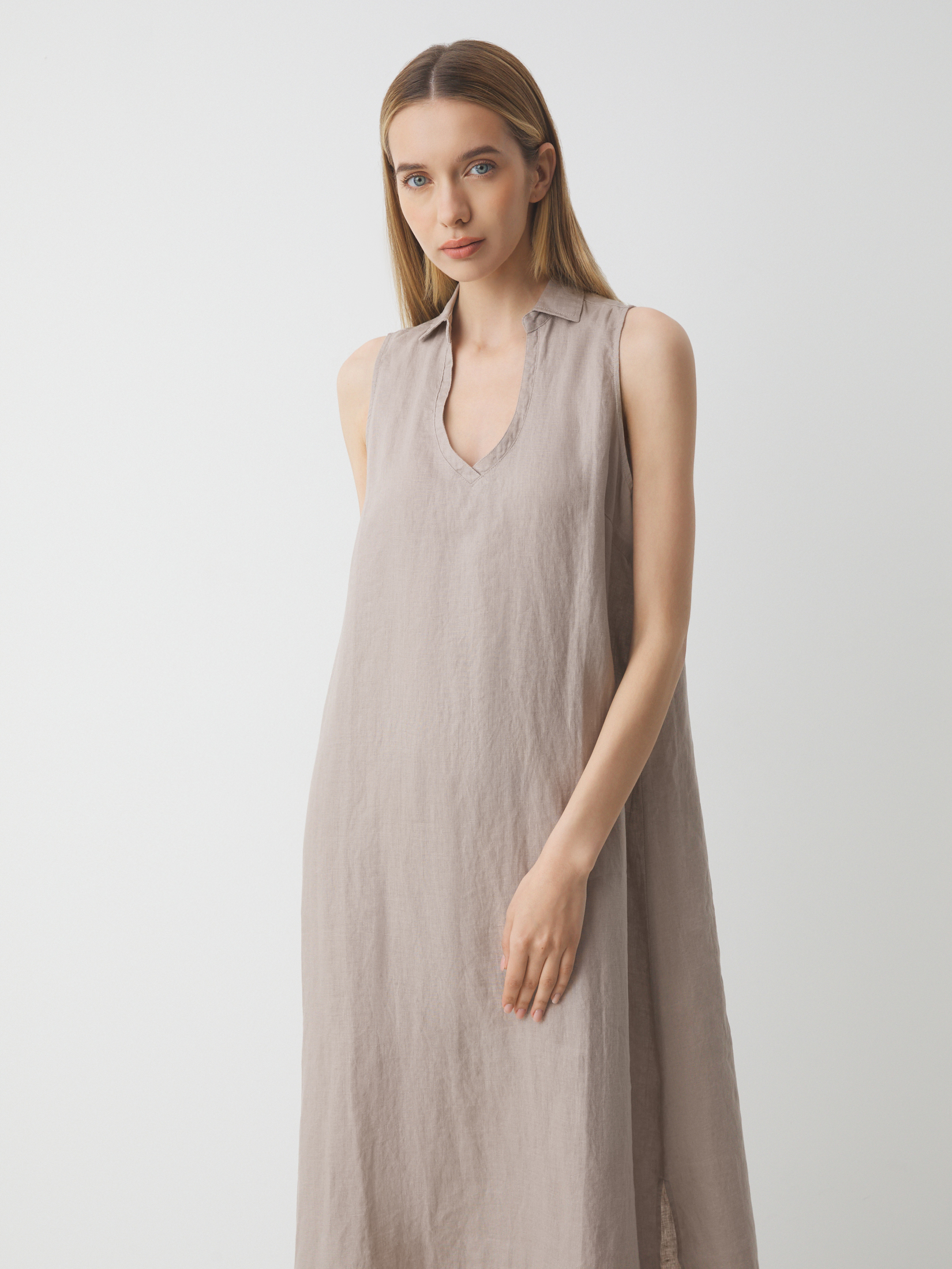 Женское платье MAISON DAVID 3210707, серовато-бежевый