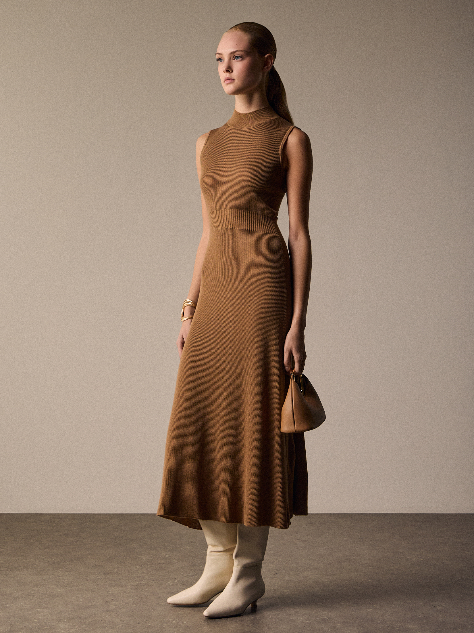 Женское платье MAISON DAVID 4683096, темно-бежевый