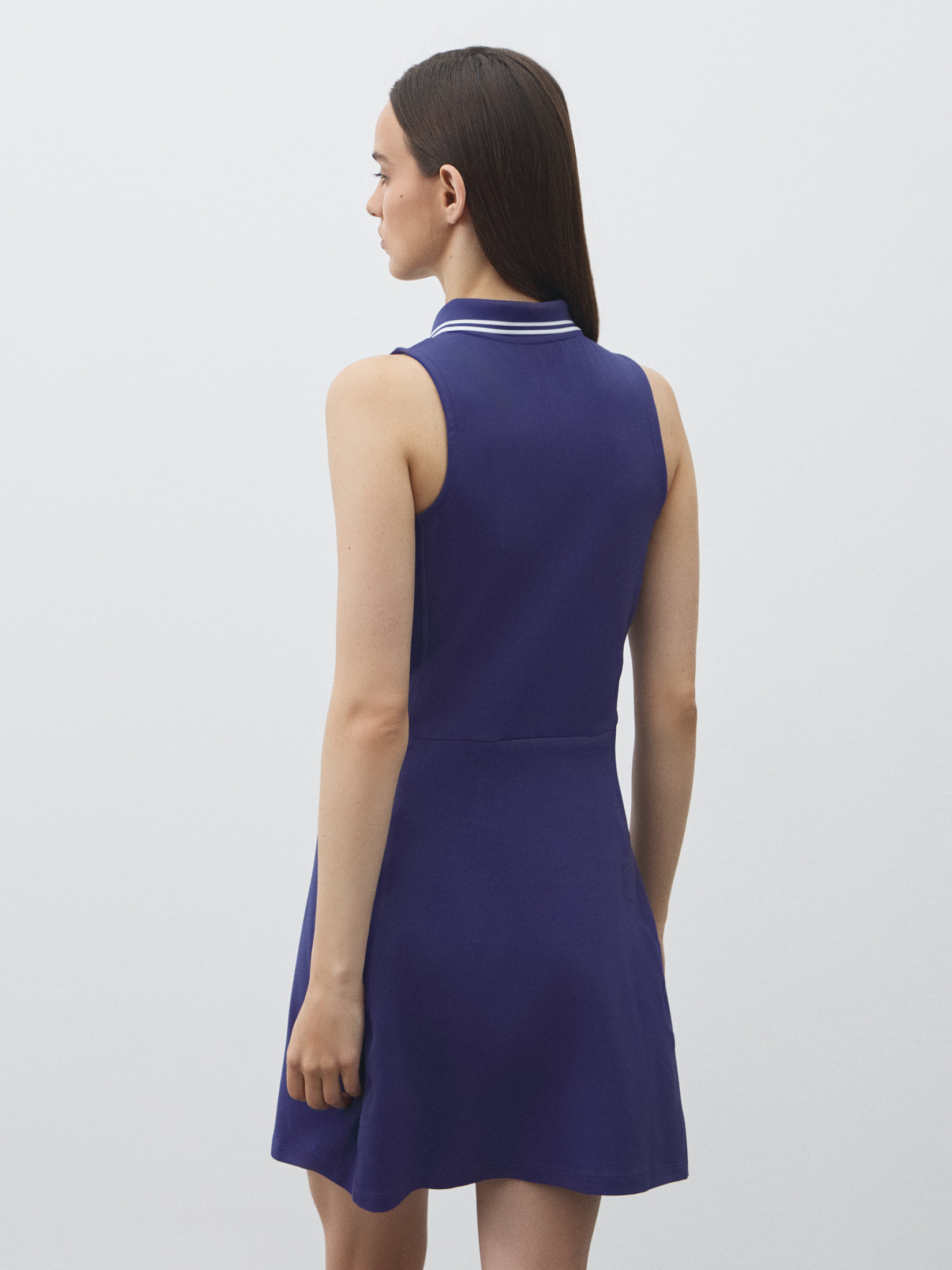 Женское платье поло MAISON DAVID 4603668, фиолетово-синий