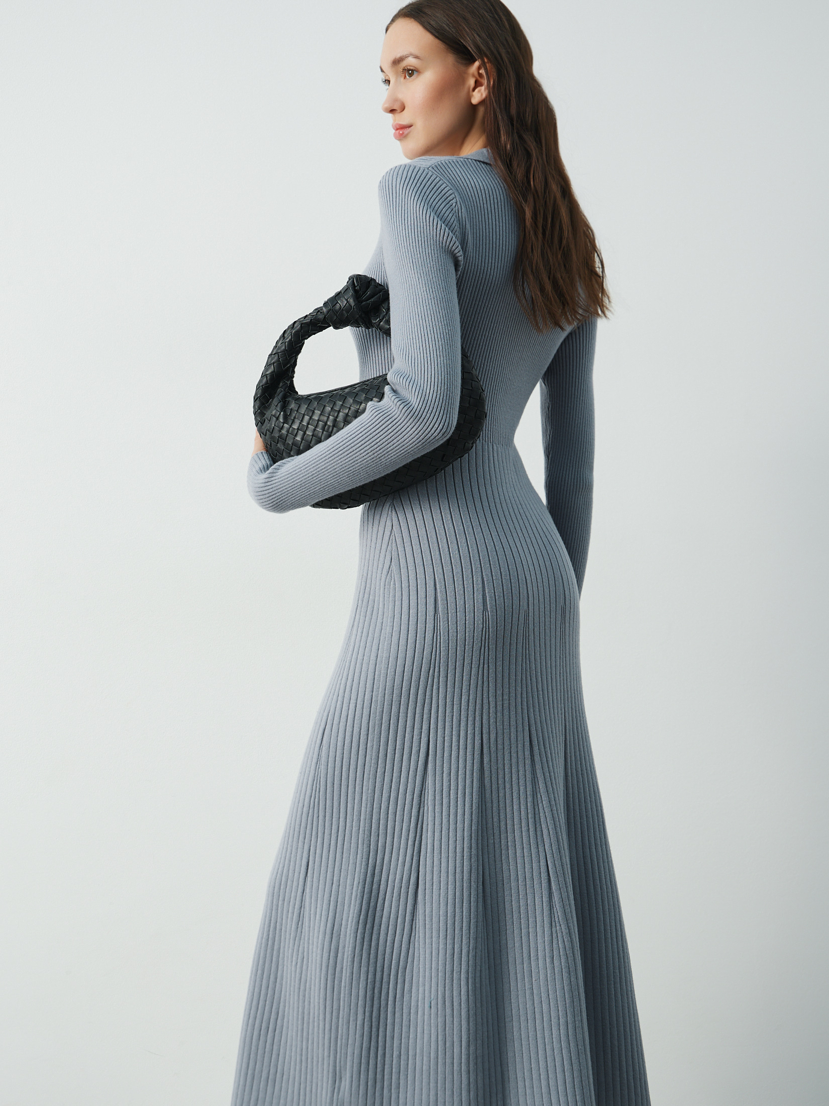 Женское платье MAISON DAVID 4507245, серо-голубой