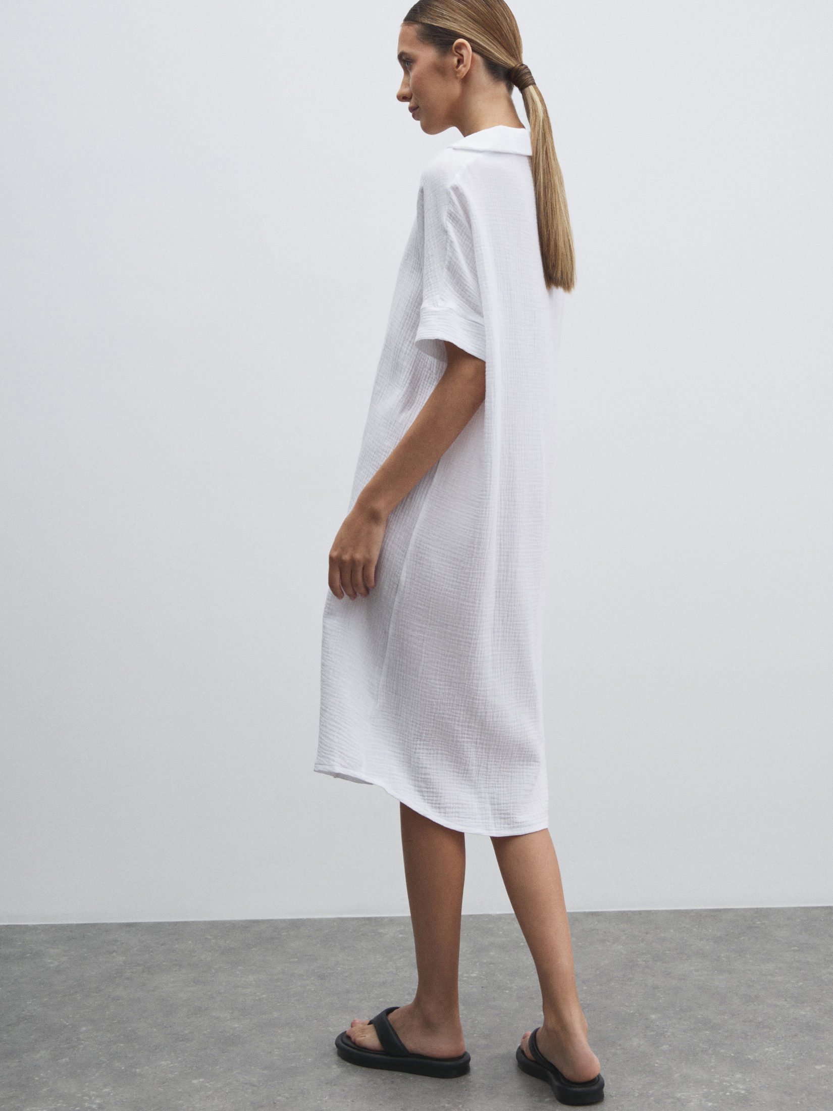 Женское платье из муслина MAISON DAVID 4835823, белый