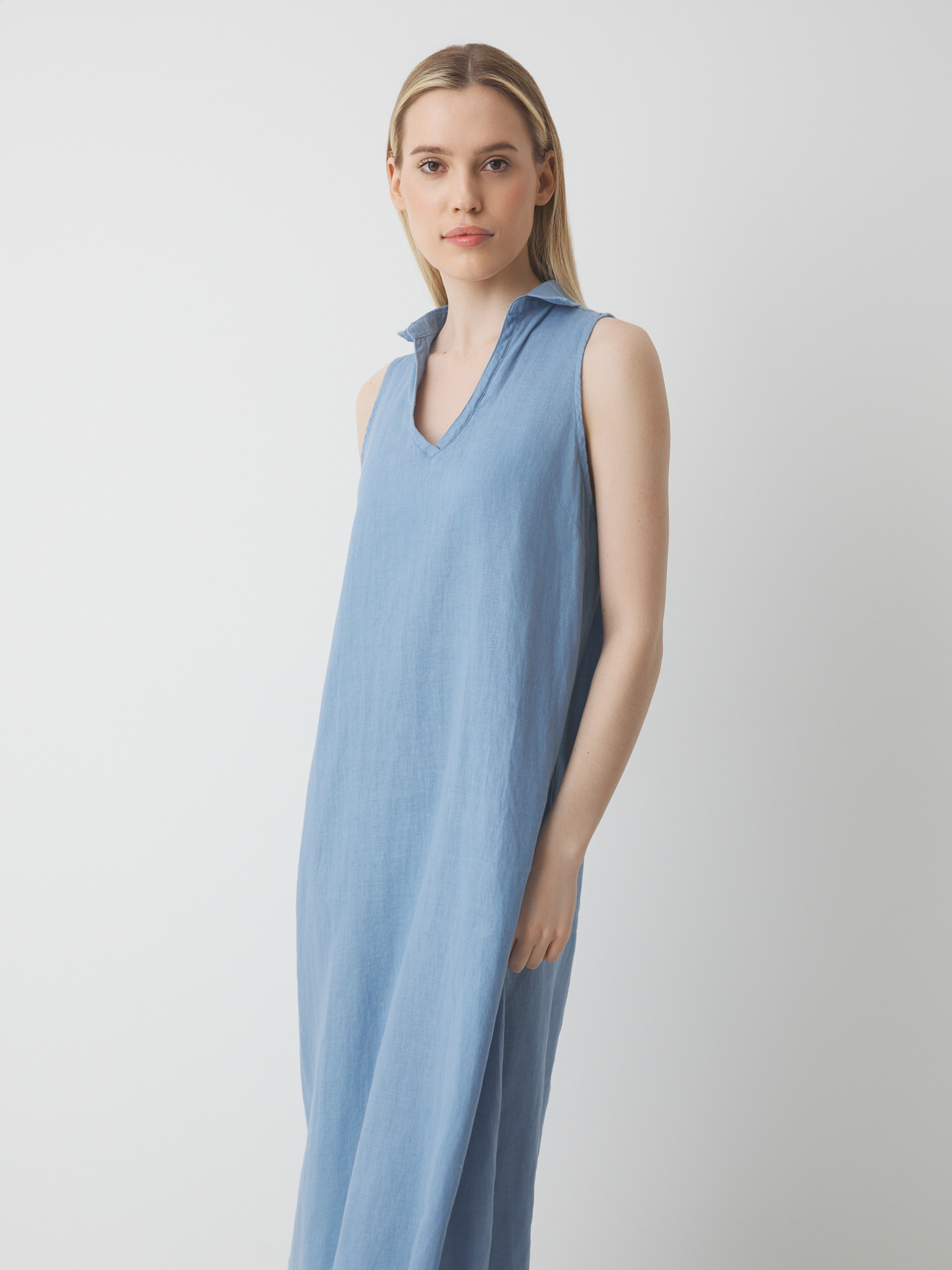 Женское платье MAISON DAVID 3210679, серовато-голубой