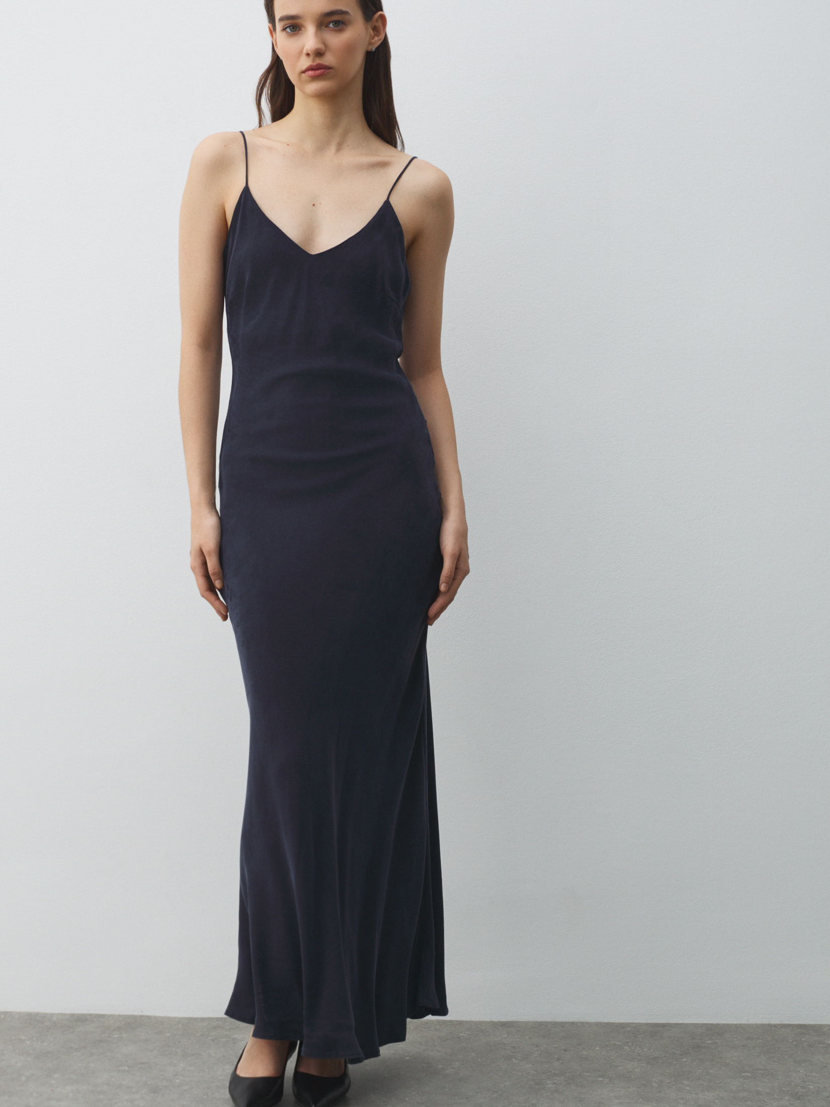 Женское вечернее платье MAISON DAVID 4582329, темно-синий