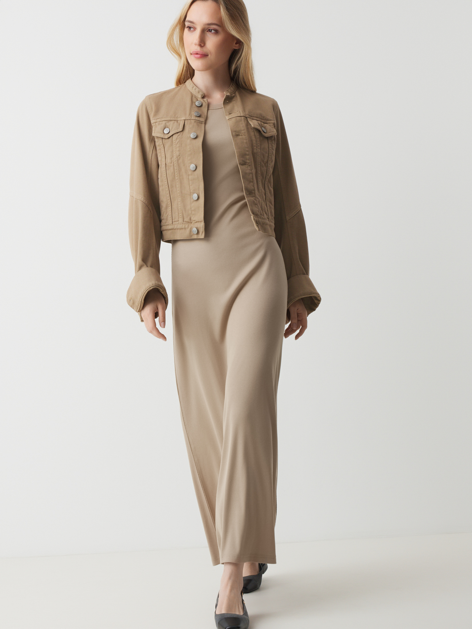 Женское платье MAISON DAVID 4525513, пыльно-бежевый