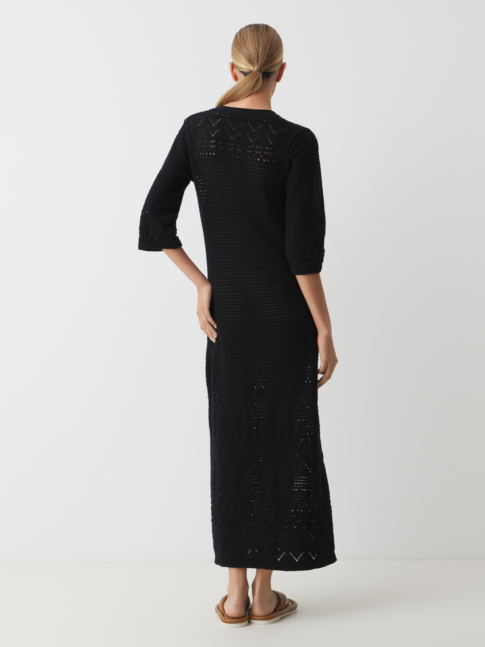 Женское платье кроше MAISON DAVID 4521208, черный