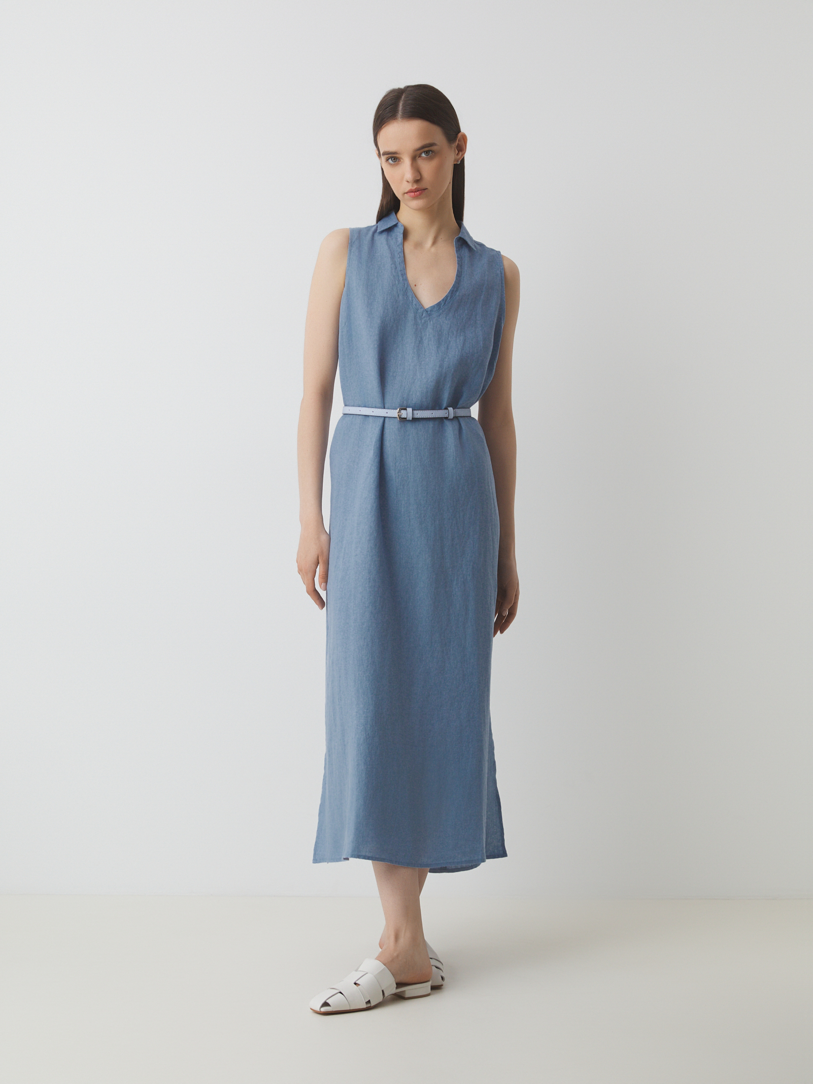 Женское платье MAISON DAVID 3210910, серо-голубой