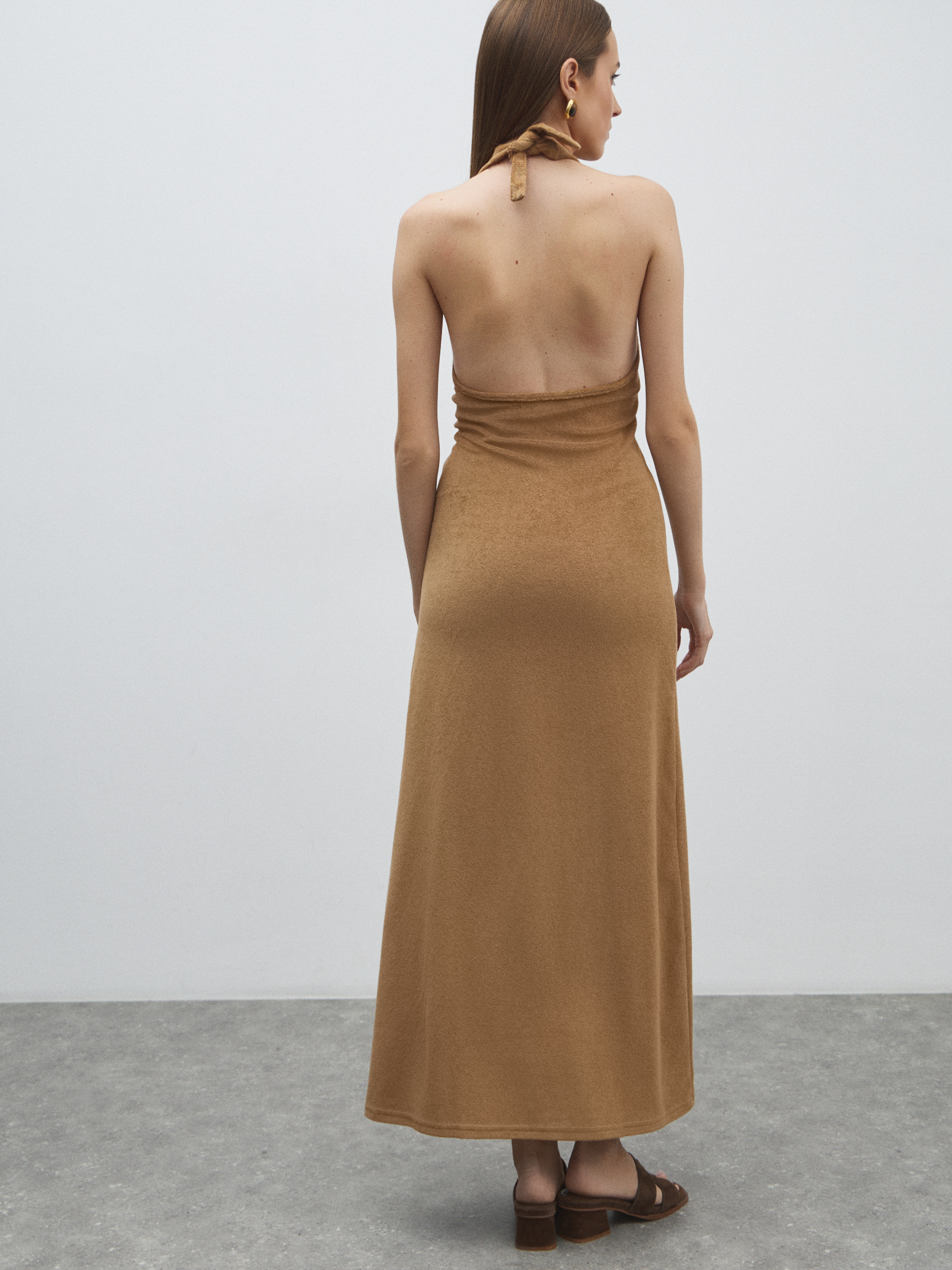 Женское платье MAISON DAVID 4502702, бежево-коричневый