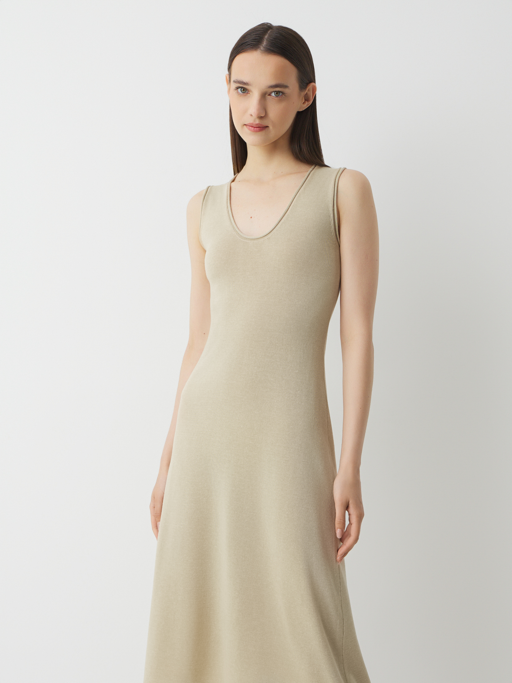 Женское платье MAISON DAVID 4496133, серо-бежевый