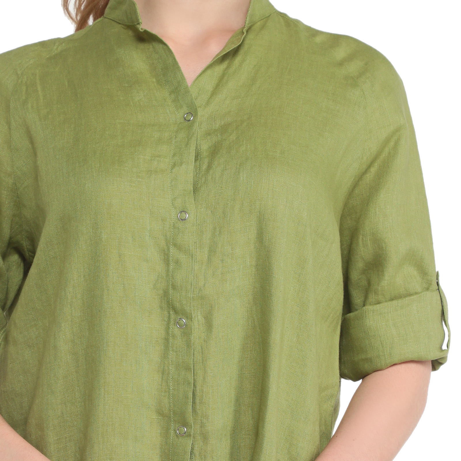 Женское платье-рубашка MAISON DAVID 3611547, салатовый