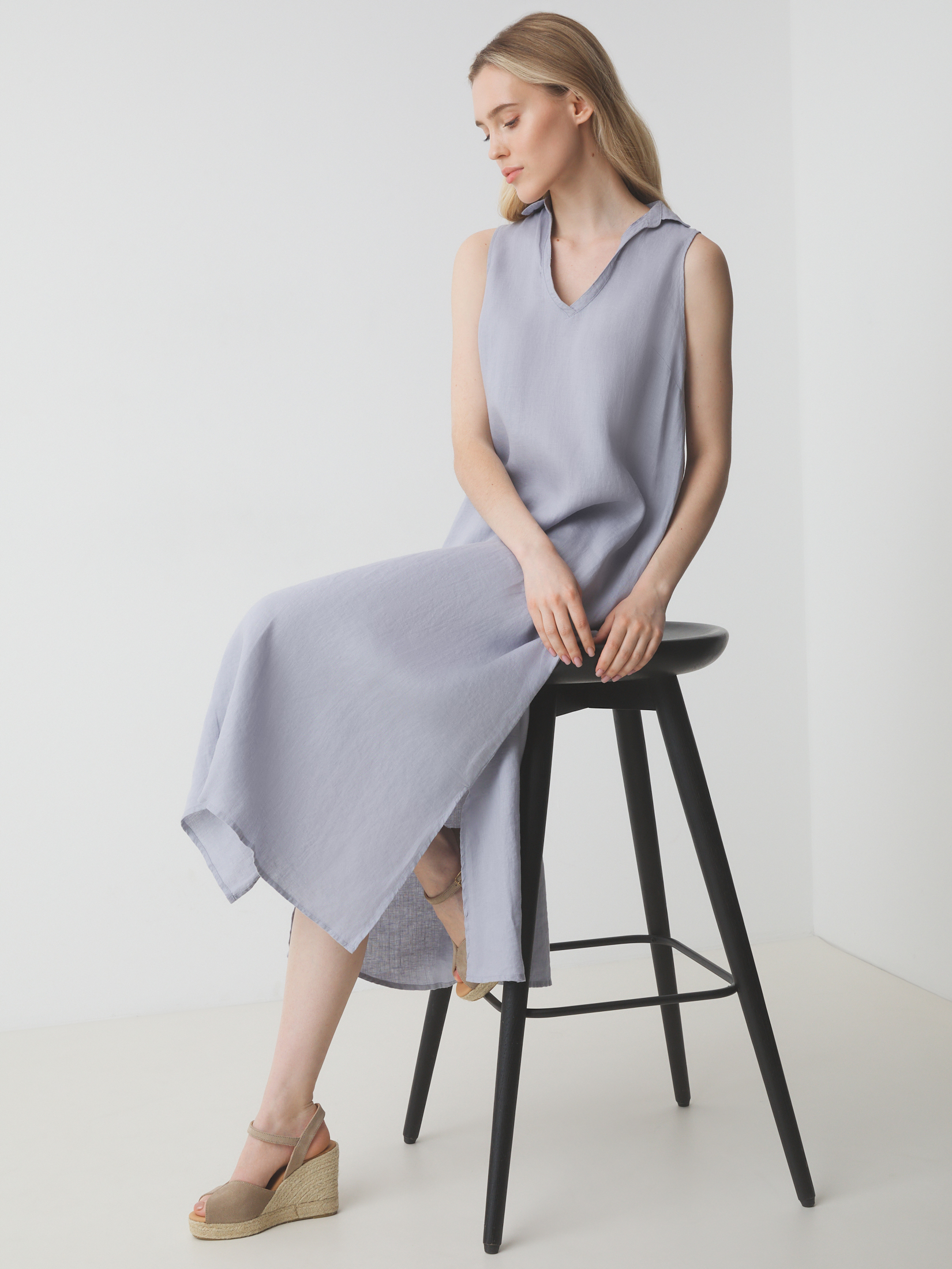 Женское платье MAISON DAVID 3210848, бледно-серый