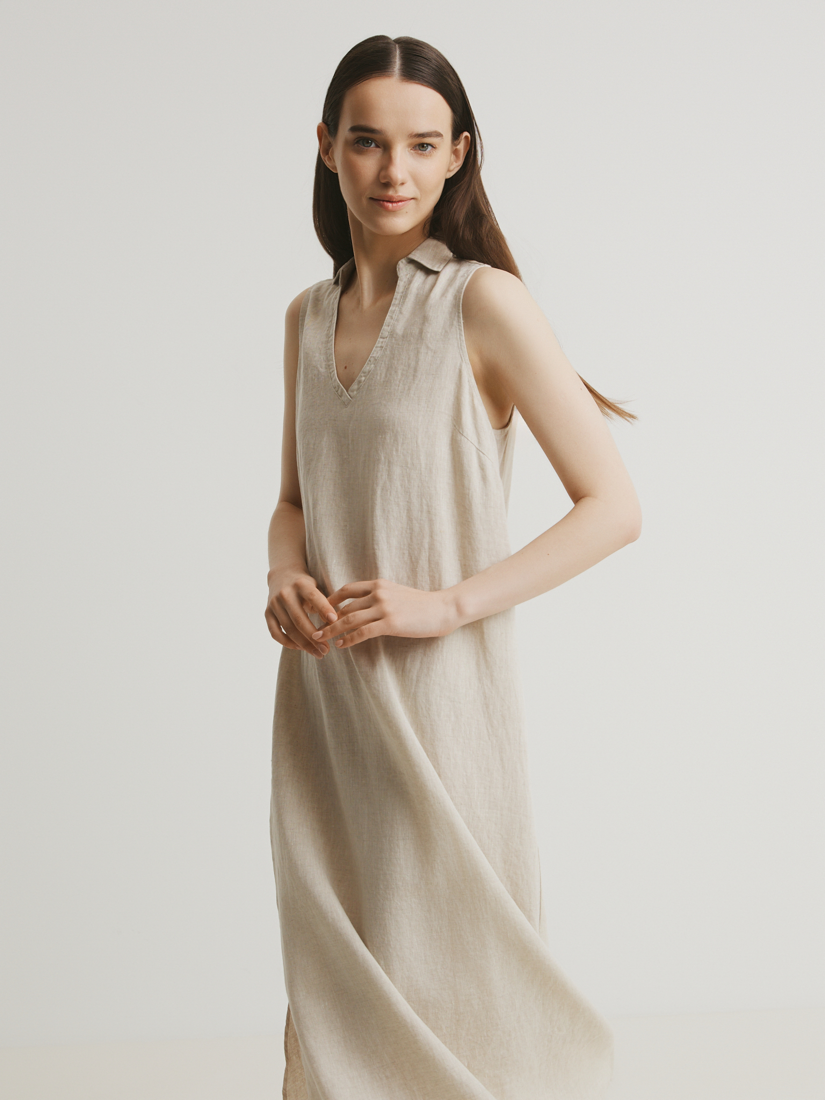 Женское платье MAISON DAVID 3033169, песочно-бежевый