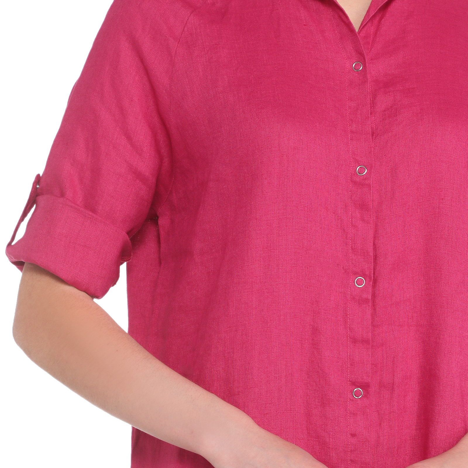 Женское платье-рубашка MAISON DAVID 3611540, темная фуксия