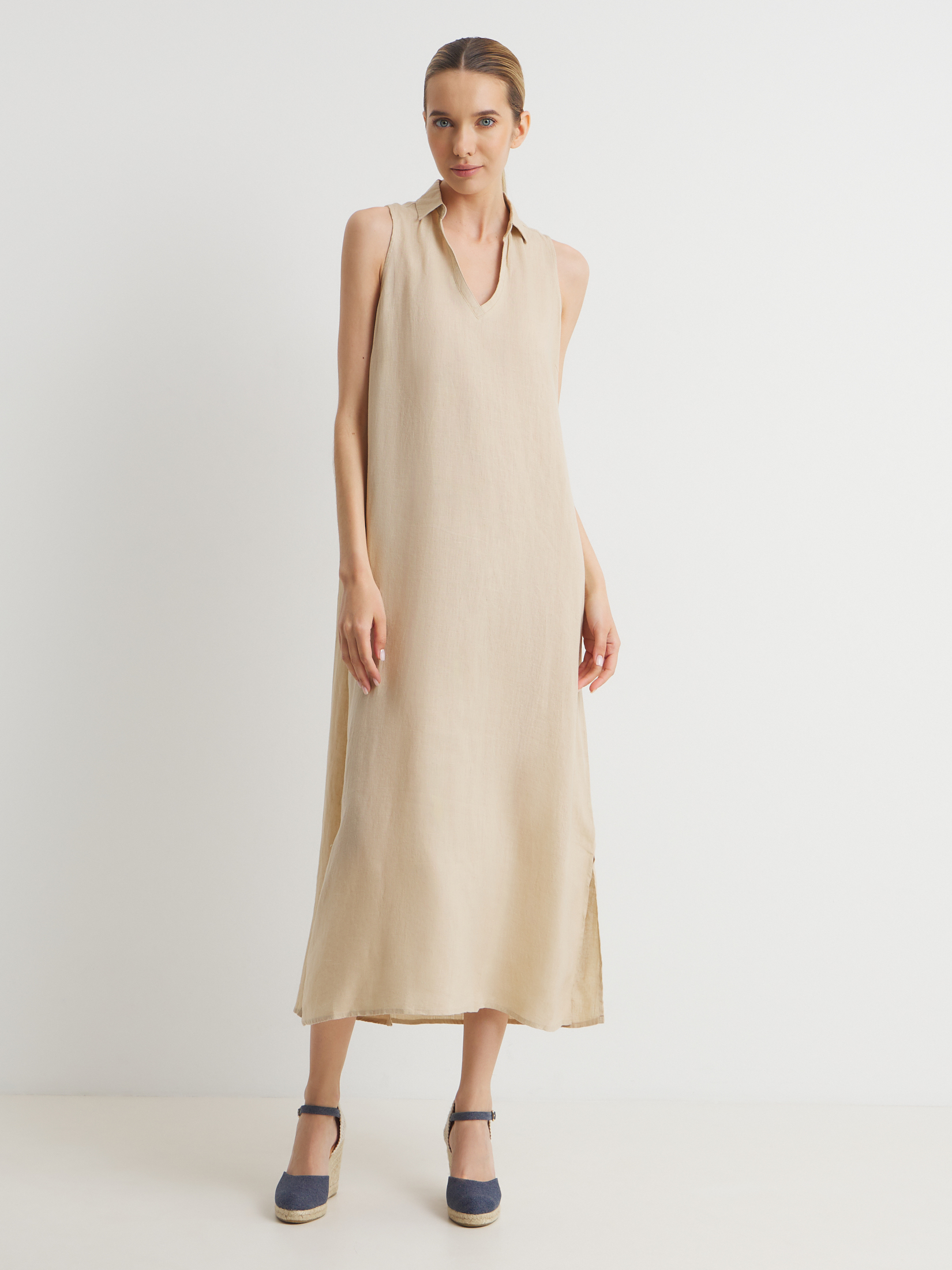 Женское платье MAISON DAVID 3210841, бежевый