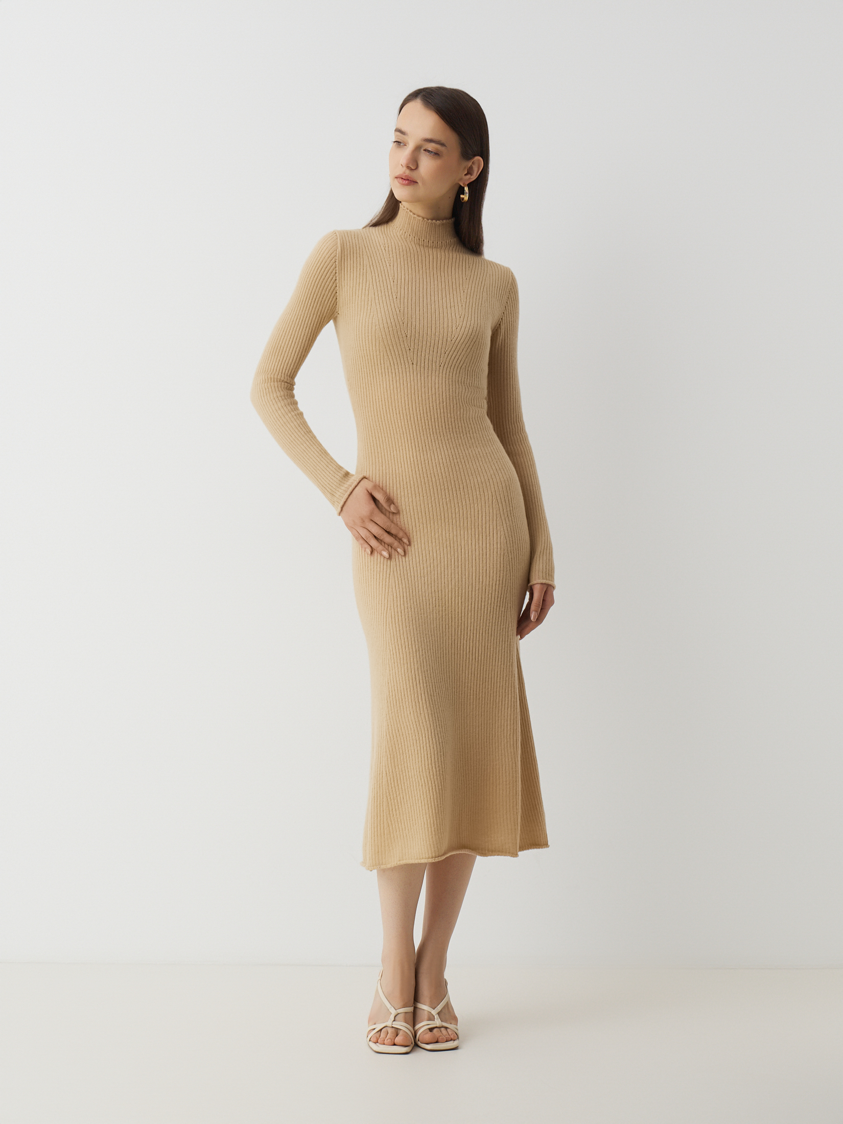 Женское платье MAISON DAVID 4536269, бежевый