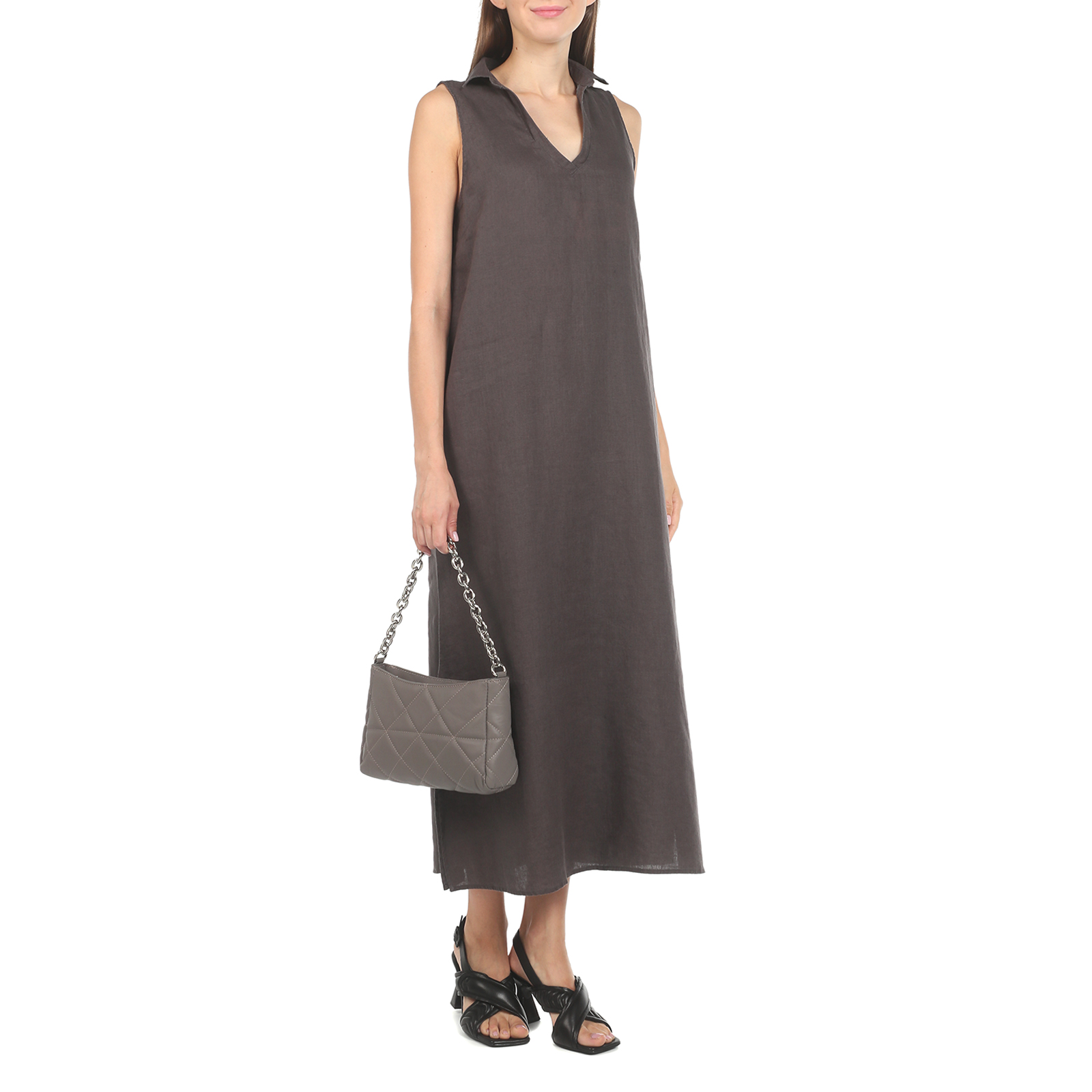 Женское платье MAISON DAVID 3210665, серо-коричневый