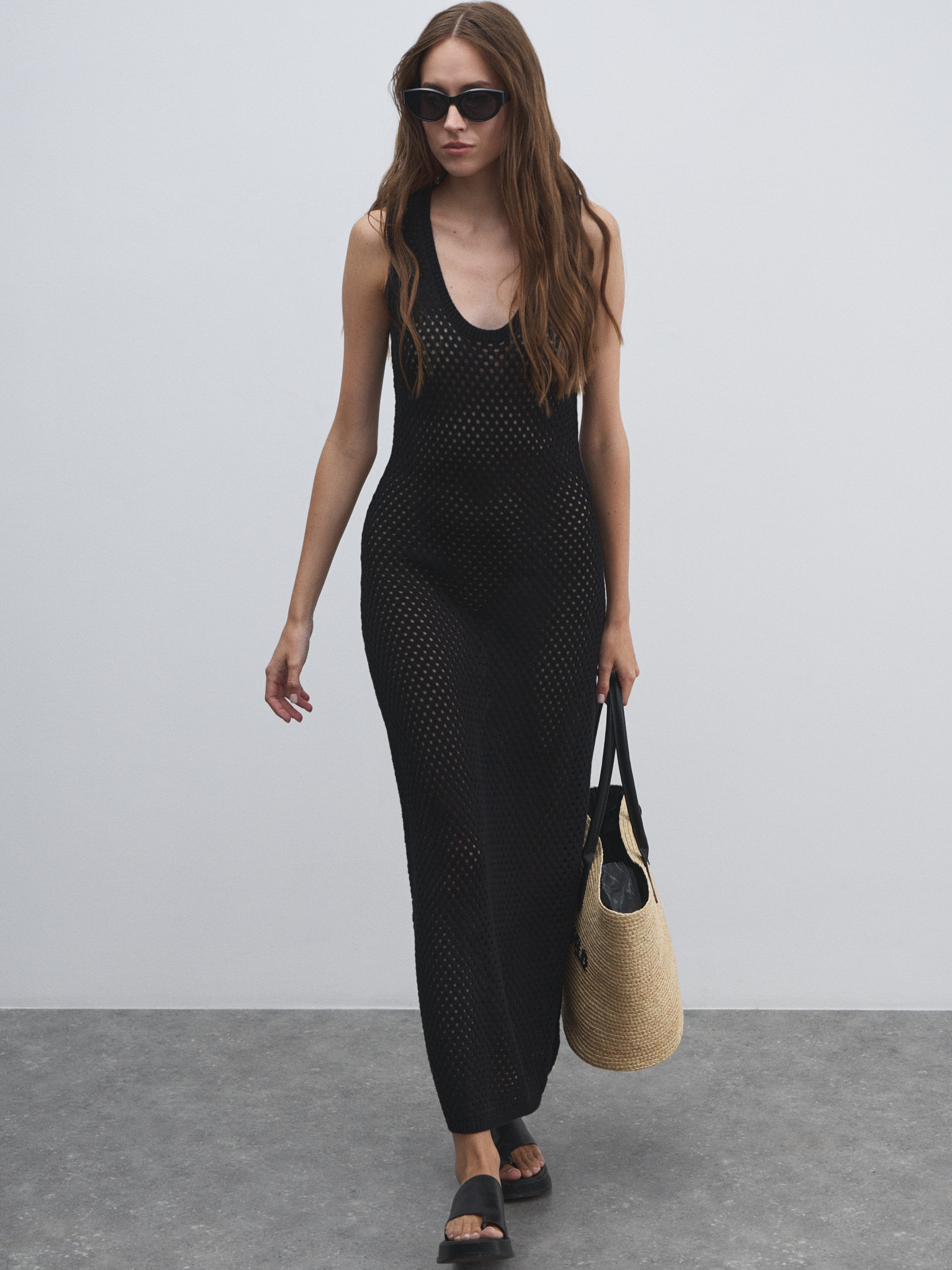 Женское платье кроше MAISON DAVID 4602084, черный