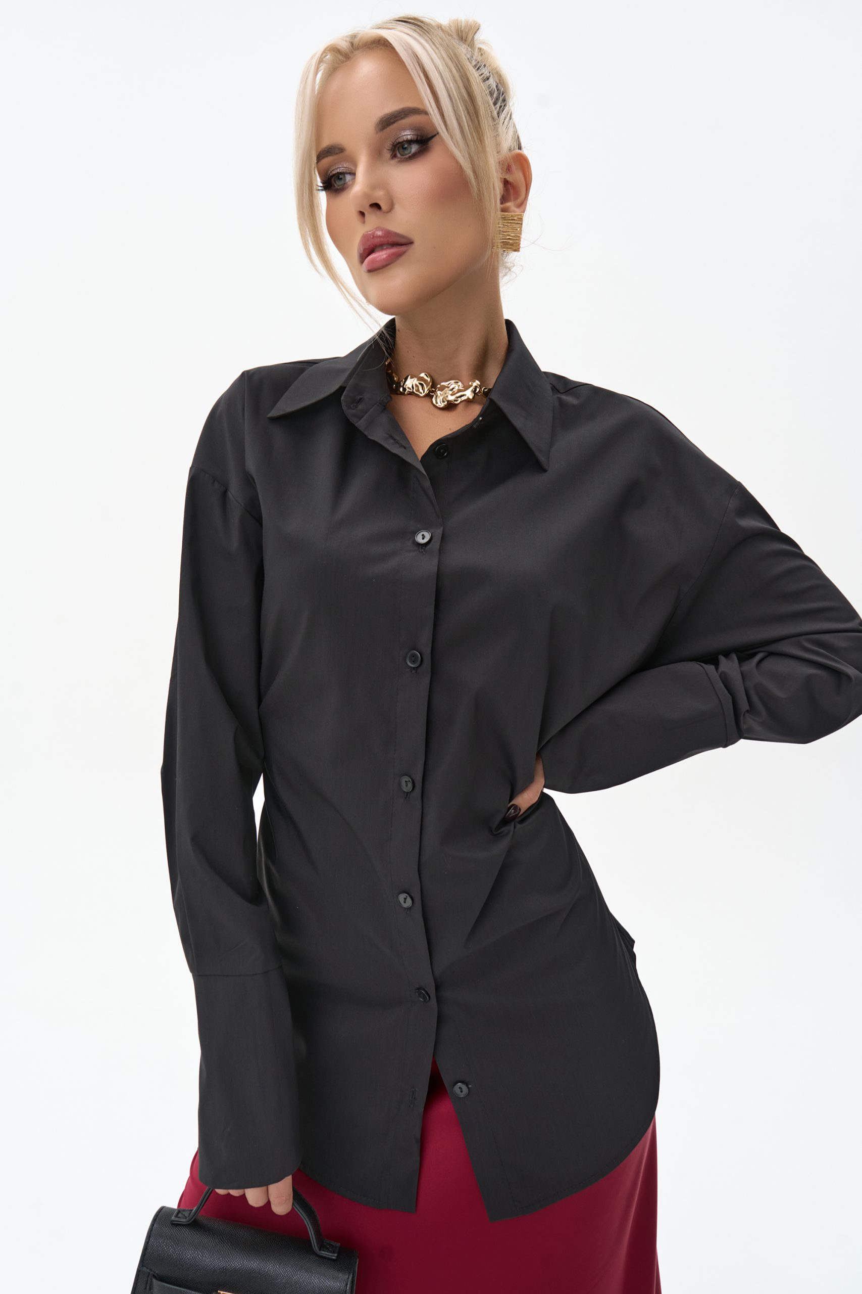 Рубашка Дженни (чёрный)