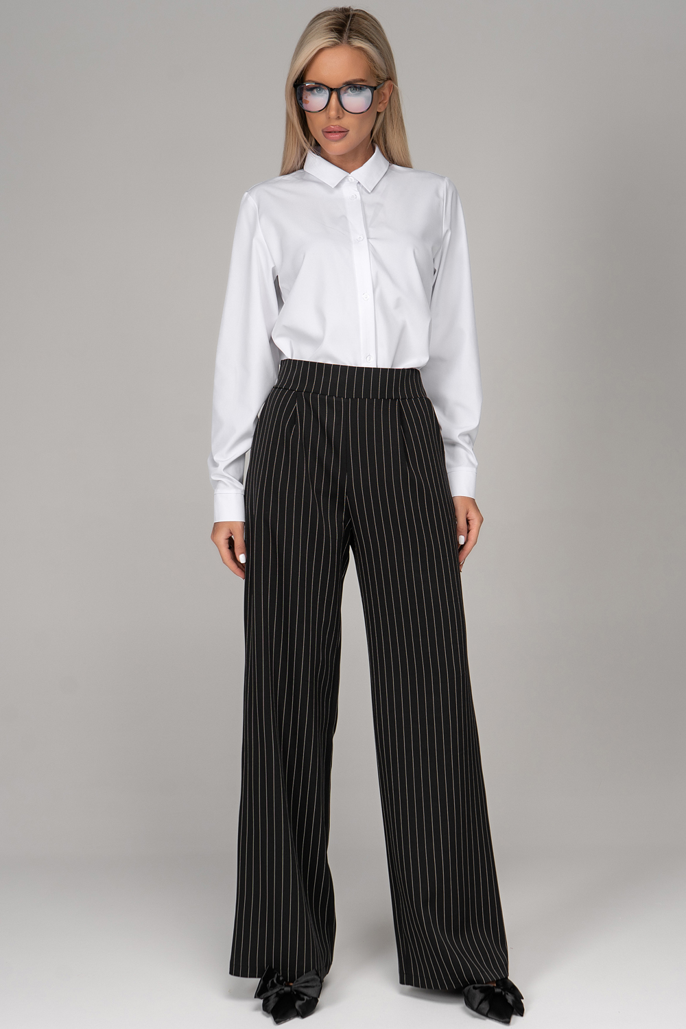 Брюки Чикаго (полоска/чёрный)
