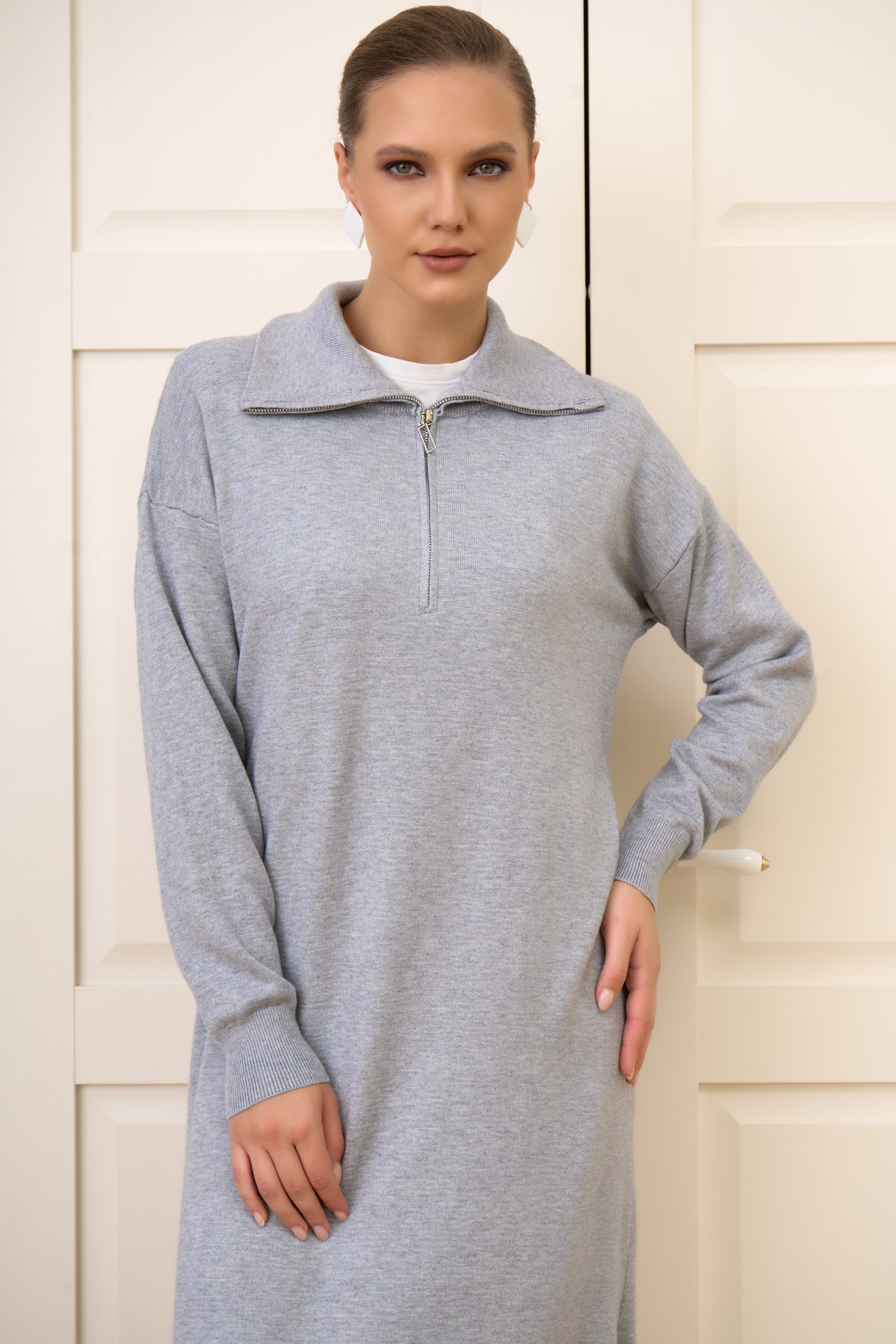 Платье Ким (серый)