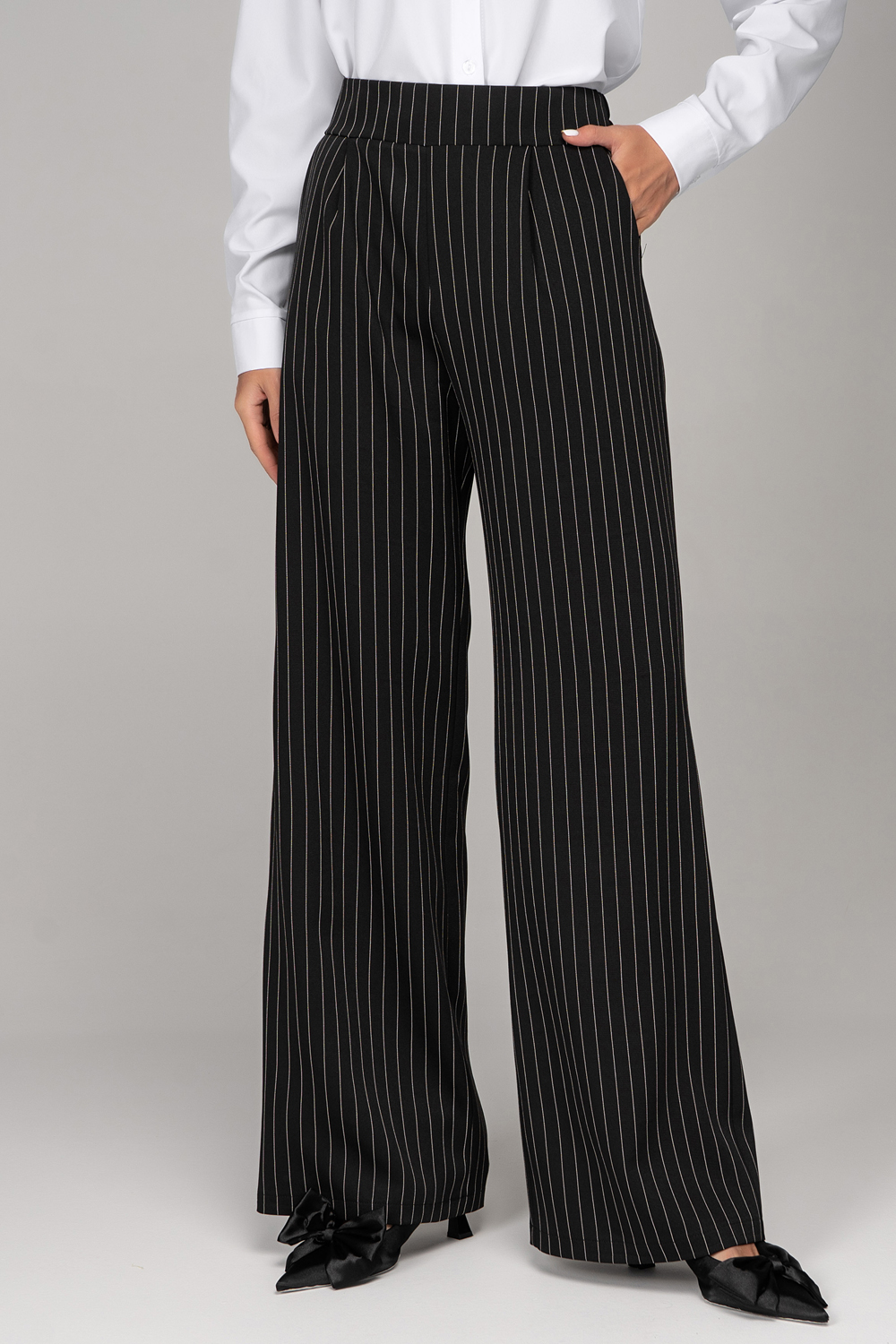 Брюки Чикаго (полоска/чёрный)