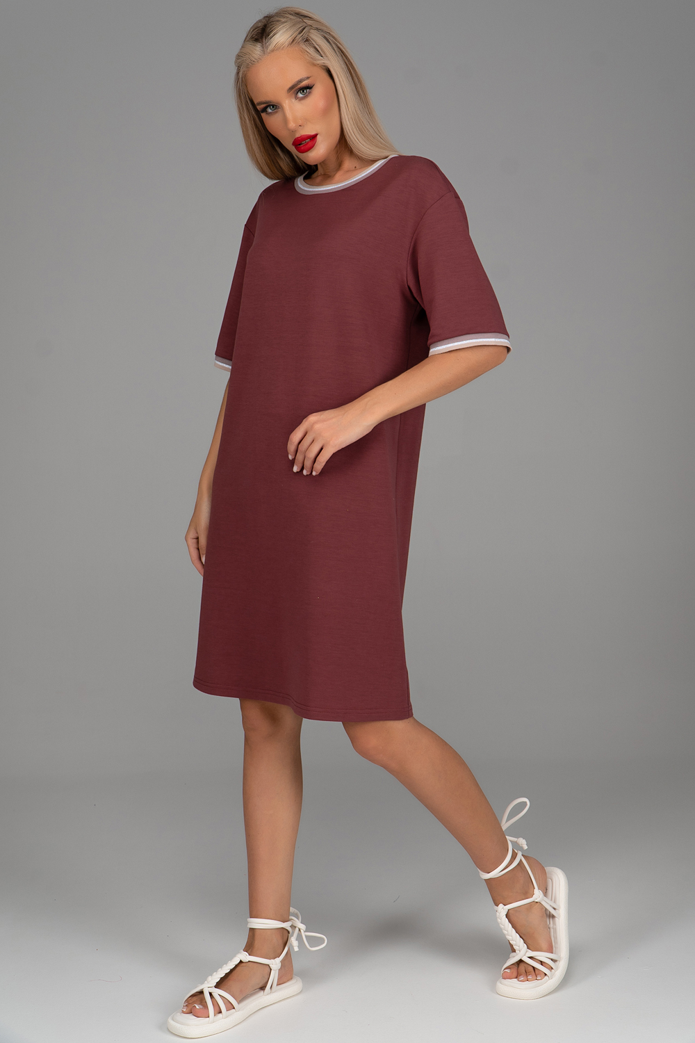 Платье Брэнда (тёмно-бордовый)