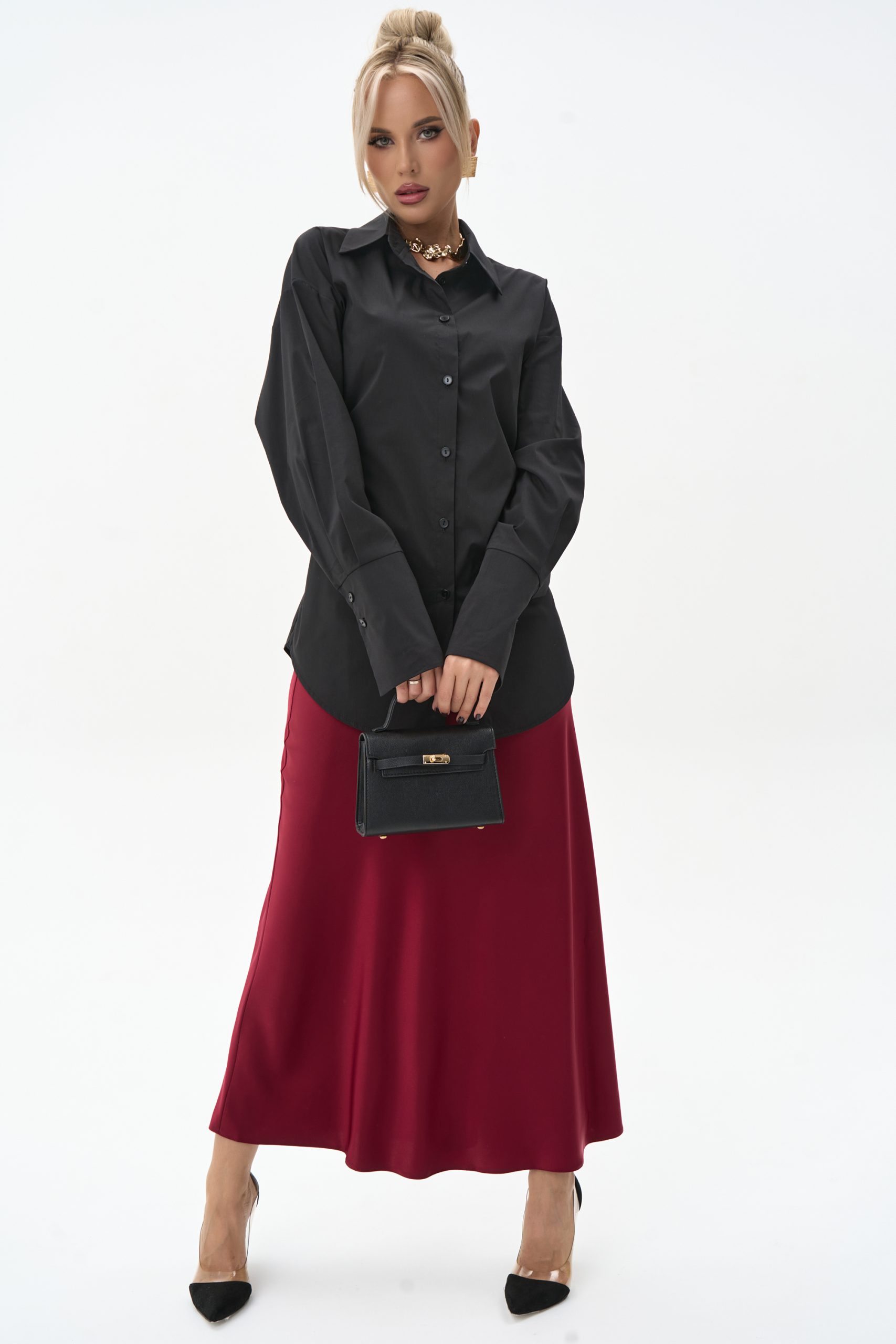 Рубашка Дженни (чёрный)